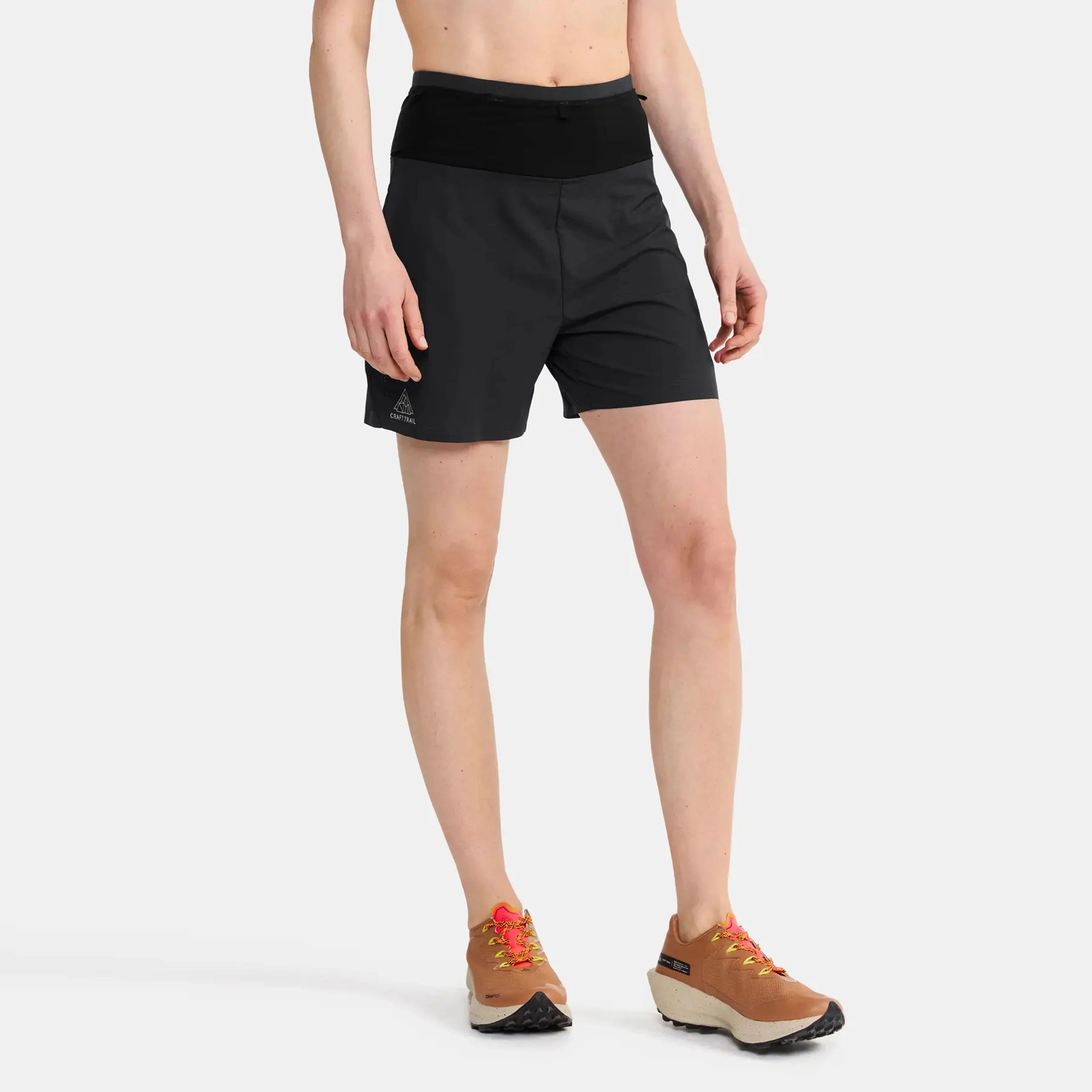 Pro Trail Laufshorts Damen-Schwarz - Image 2