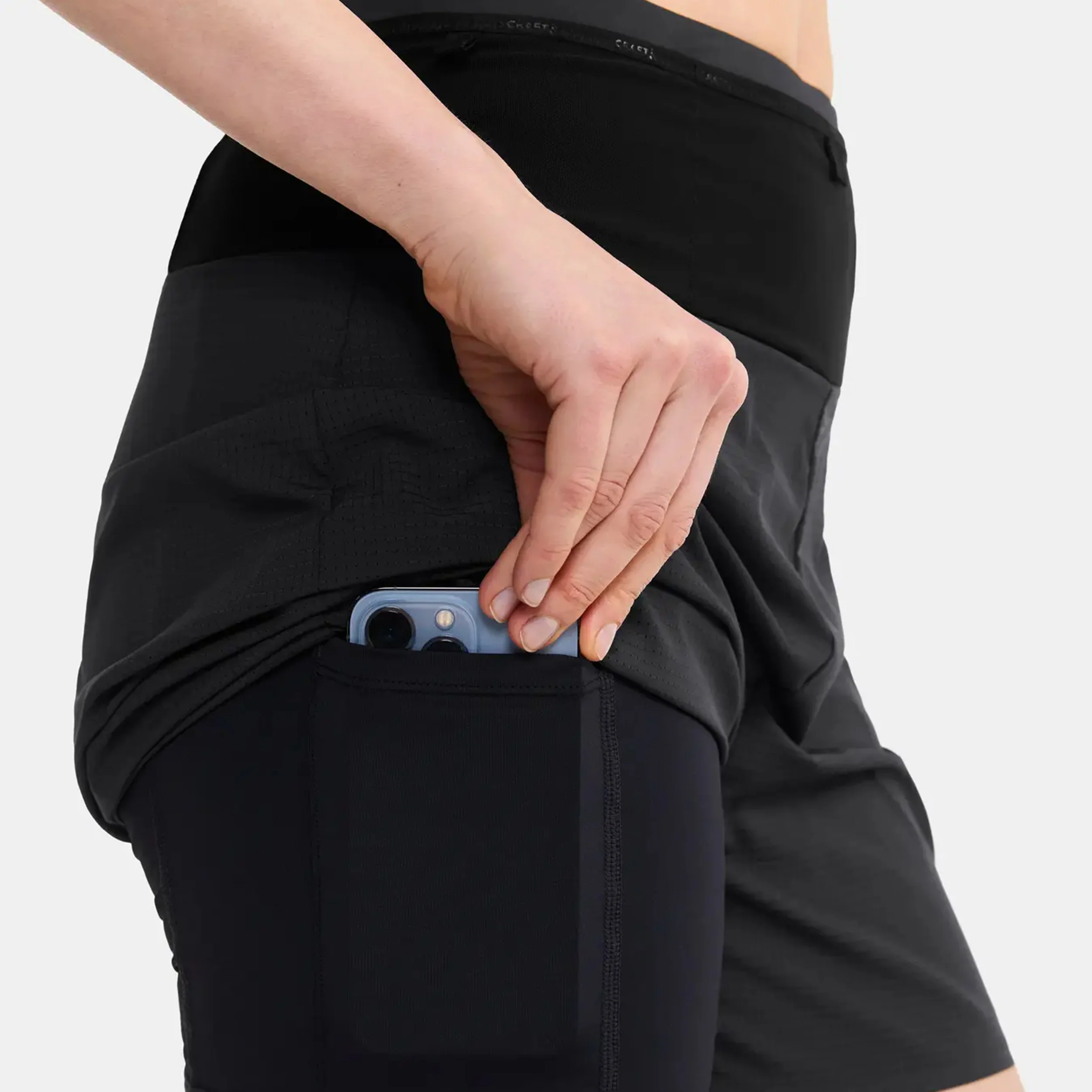 Pro Trail Laufshorts Damen-Schwarz - Image 7