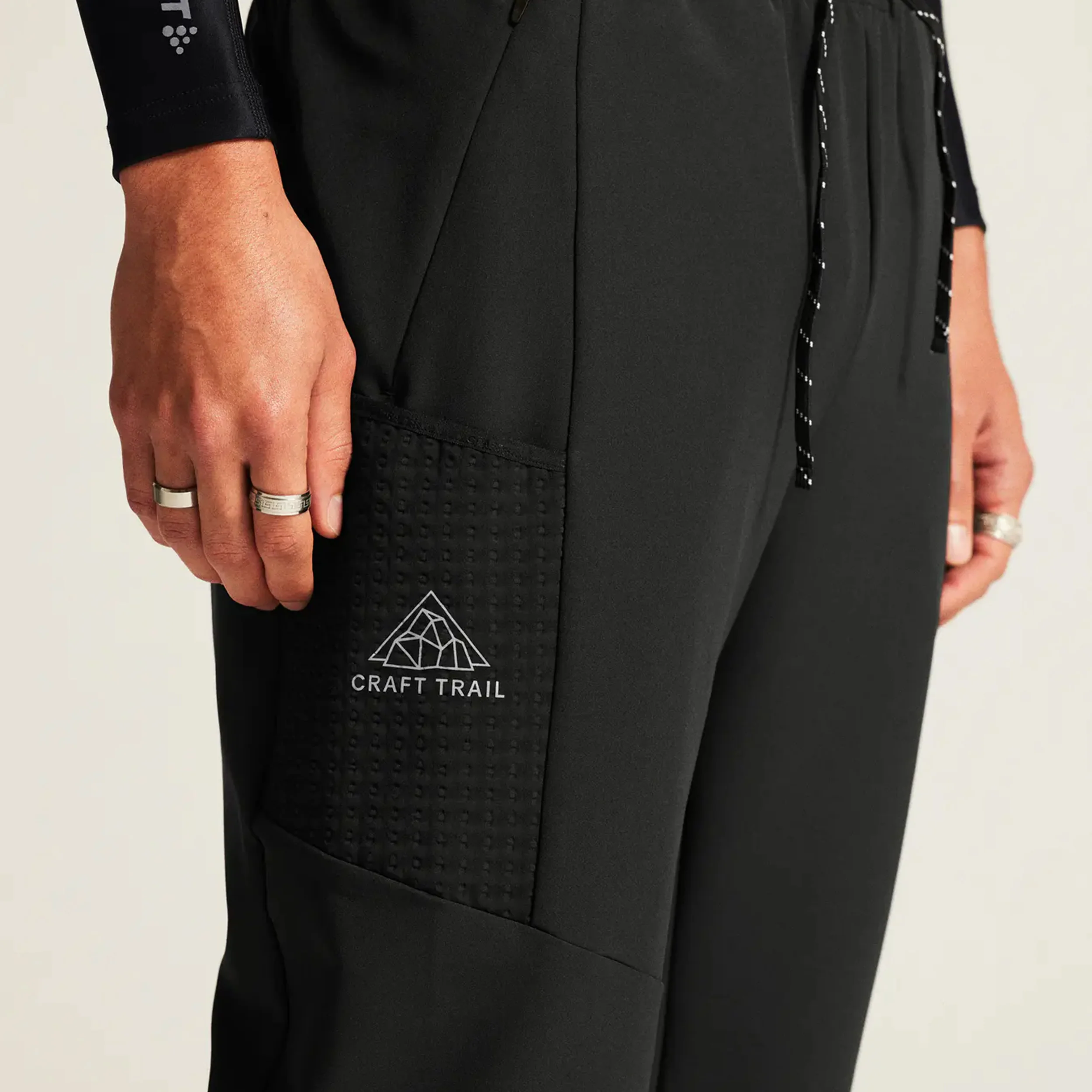 Pro Trail SUBZ Laufhose Herren-Schwarz - Image 4