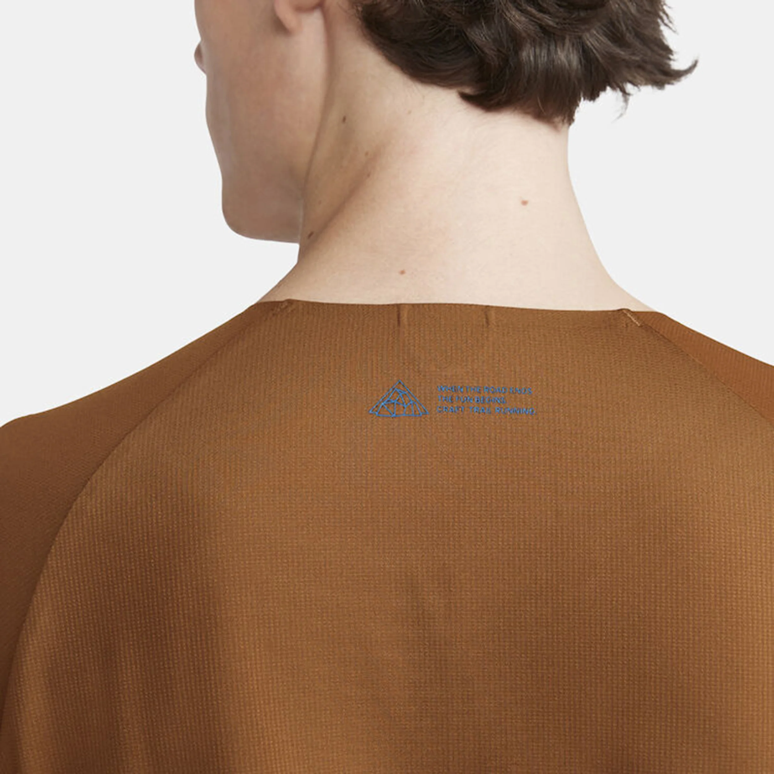 Pro Trail Wind Lauftop Herren-Braun - Image 7