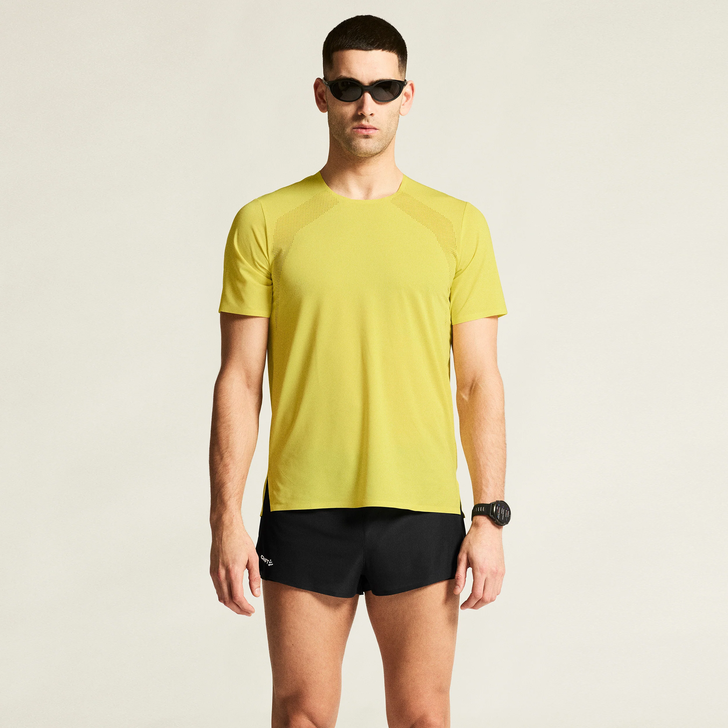 Race Day Laufshirt Herren - gelb - Image 3