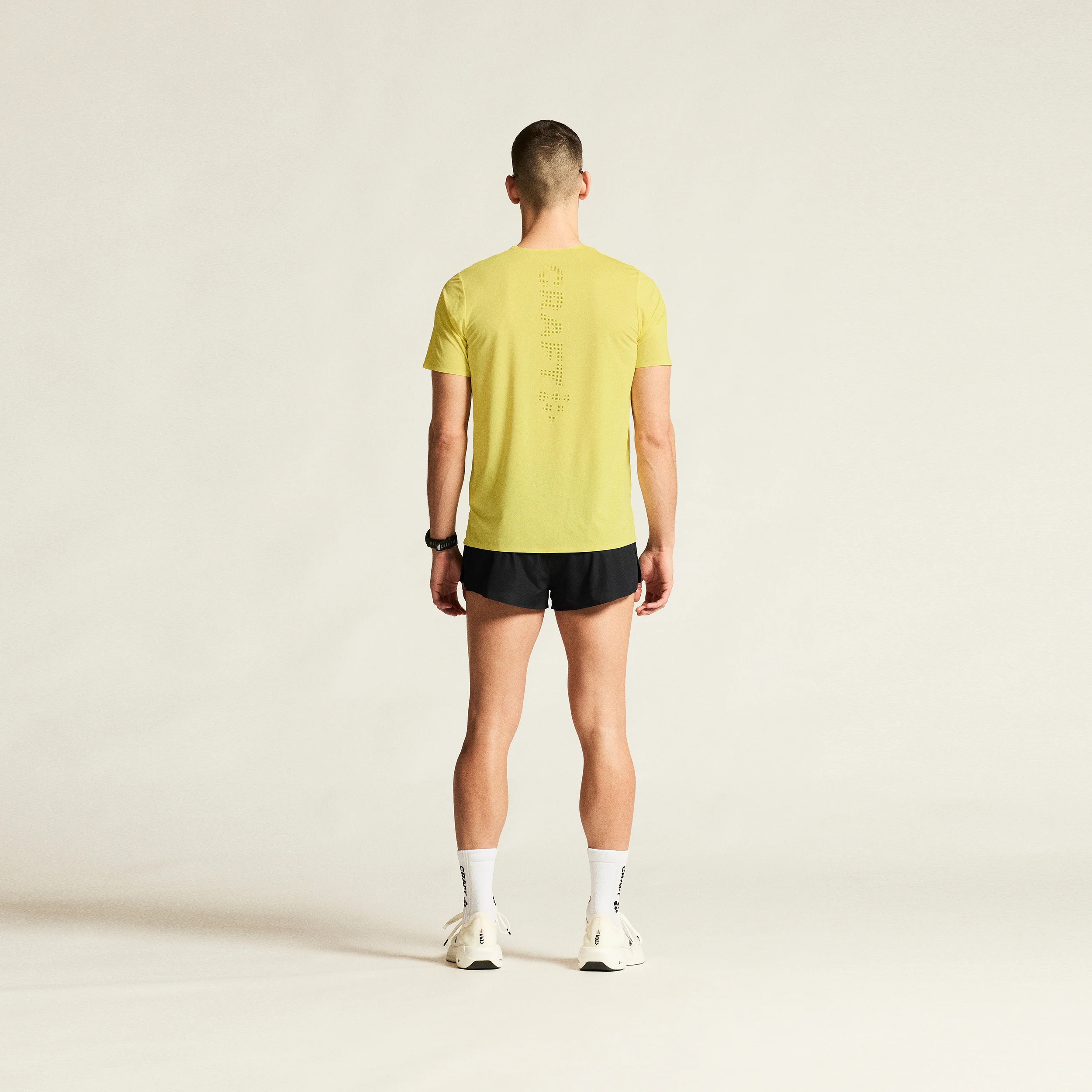 Race Day Laufshirt Herren - gelb - Image 4