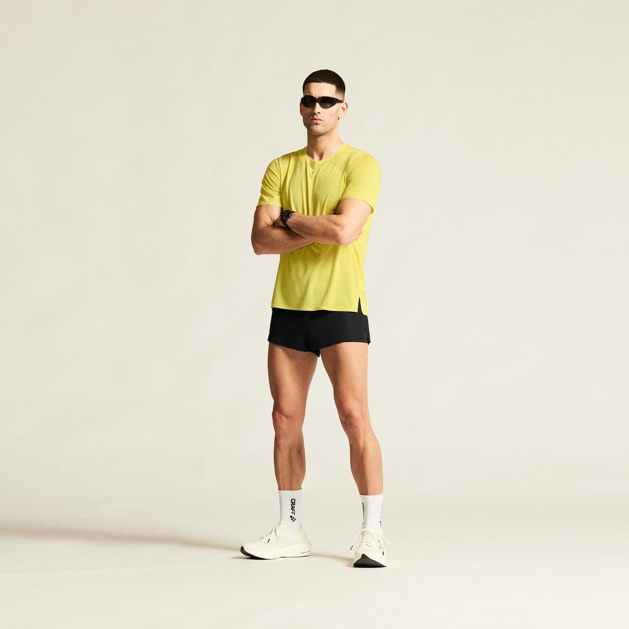 Race Day Laufshirt Herren - gelb - Image 6