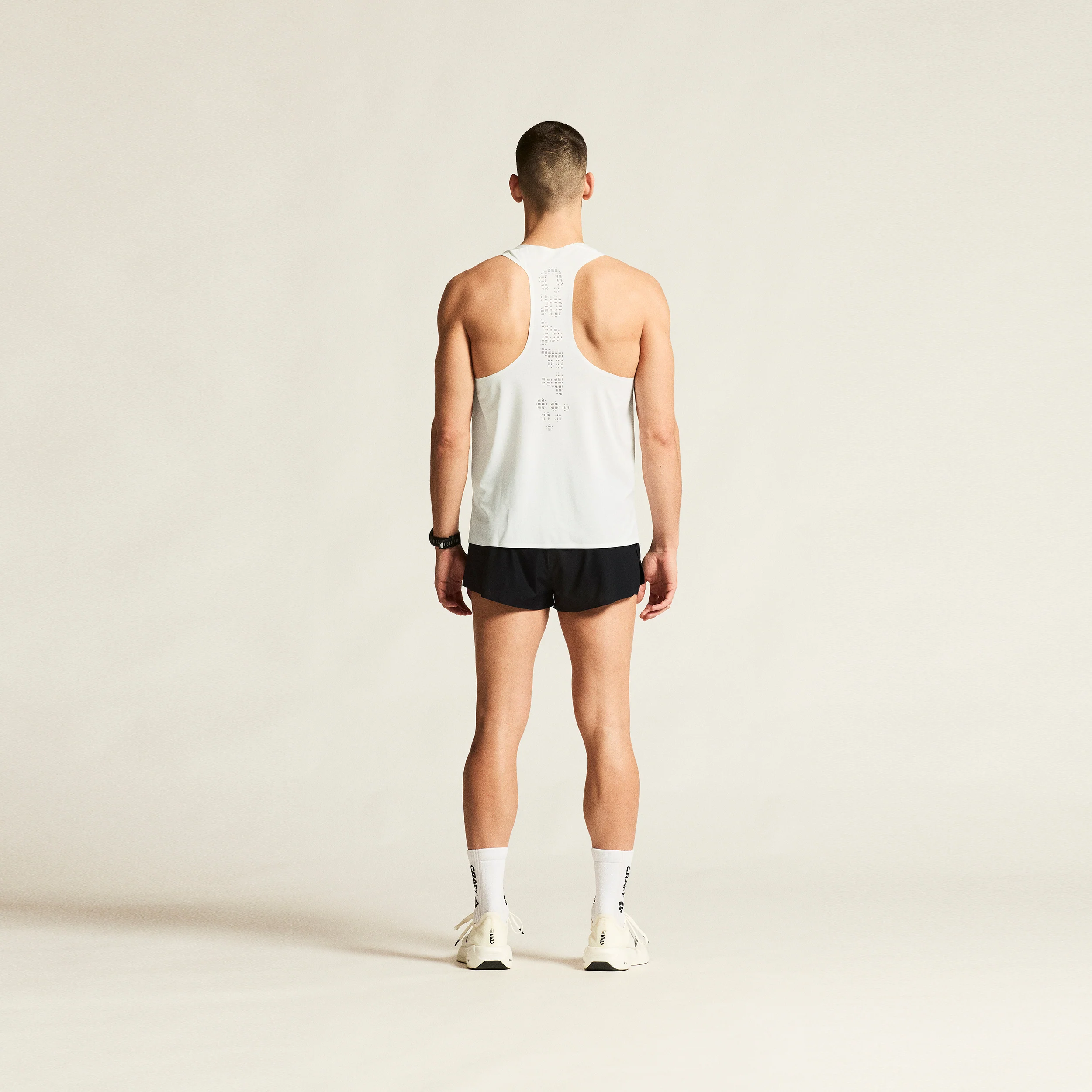 Race Day Laufshirt Herren - weiß - Image 4