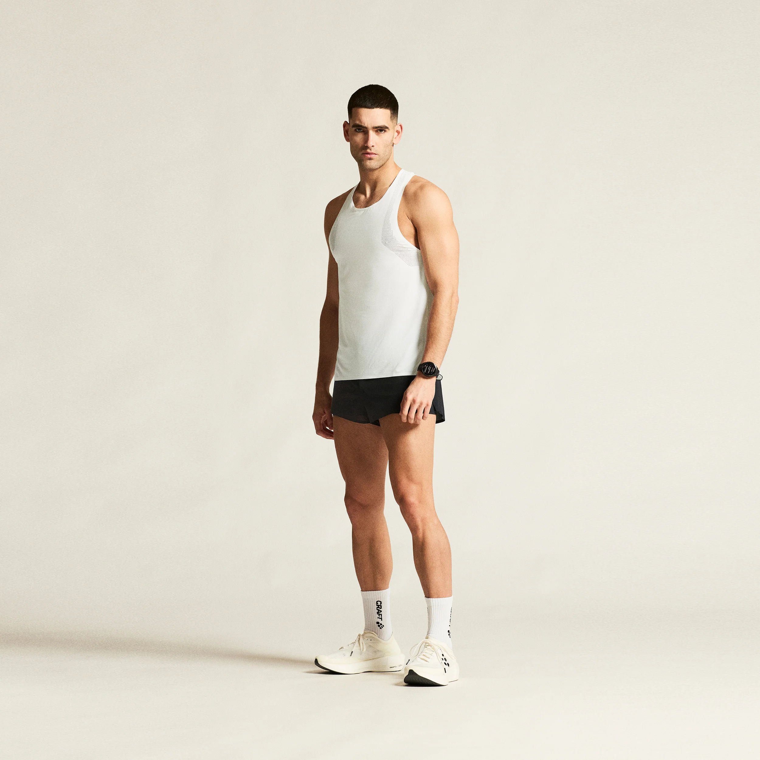Race Day Laufshirt Herren - weiß - Image 6