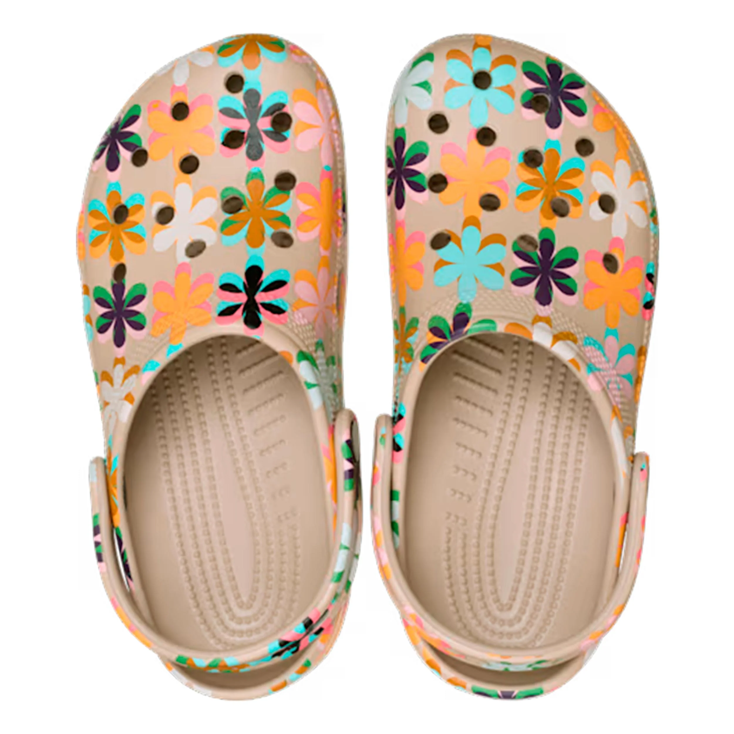 Classic Graphic Clog Badelatschen Damen - beige, mehrfarbig - Image 2