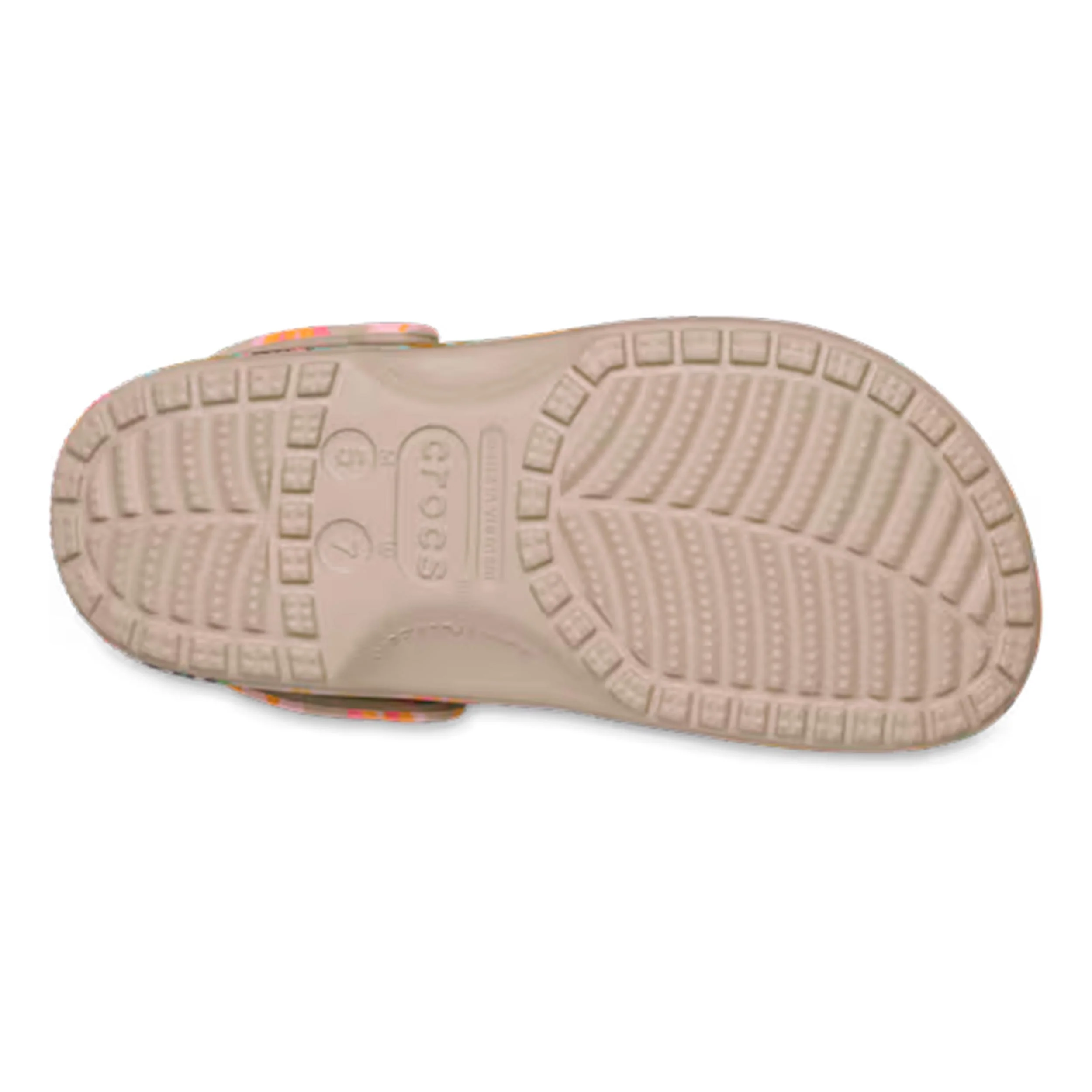 Classic Graphic Clog Badelatschen Damen - beige, mehrfarbig - Image 3