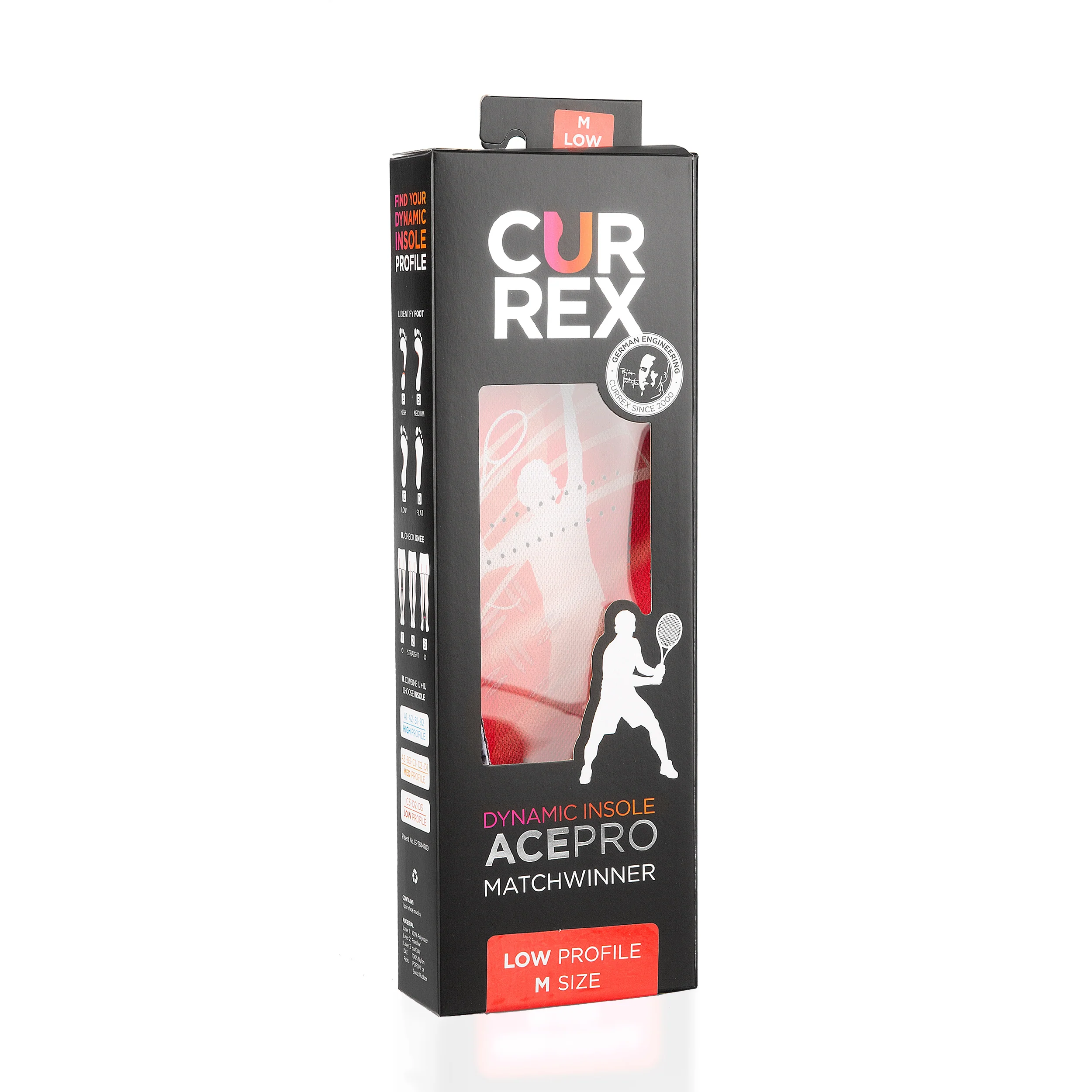 AcePro Low Einlegesohle-Rot,Dunkelrot - Image 5