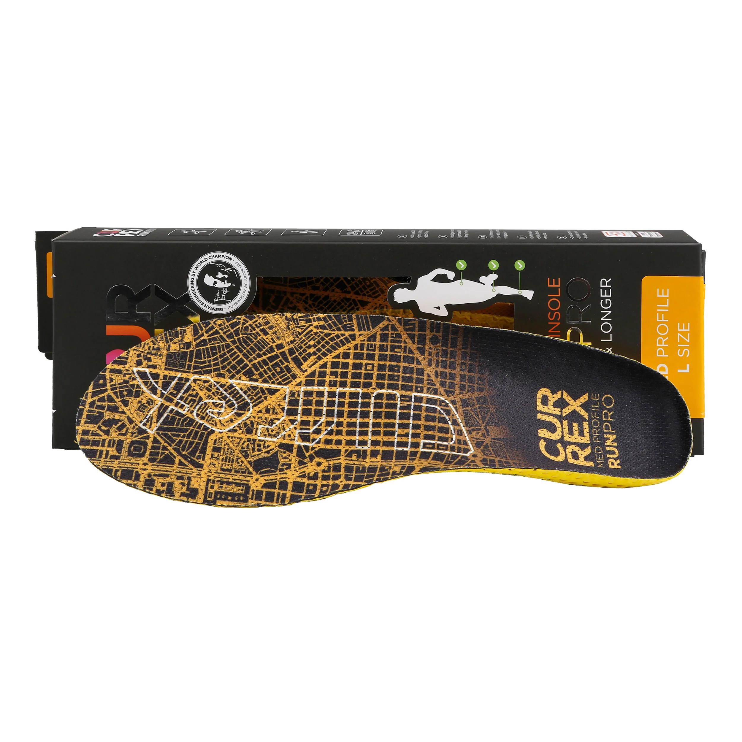 RunPro Med Einlegesohle-Gelb,Schwarz - Image 3