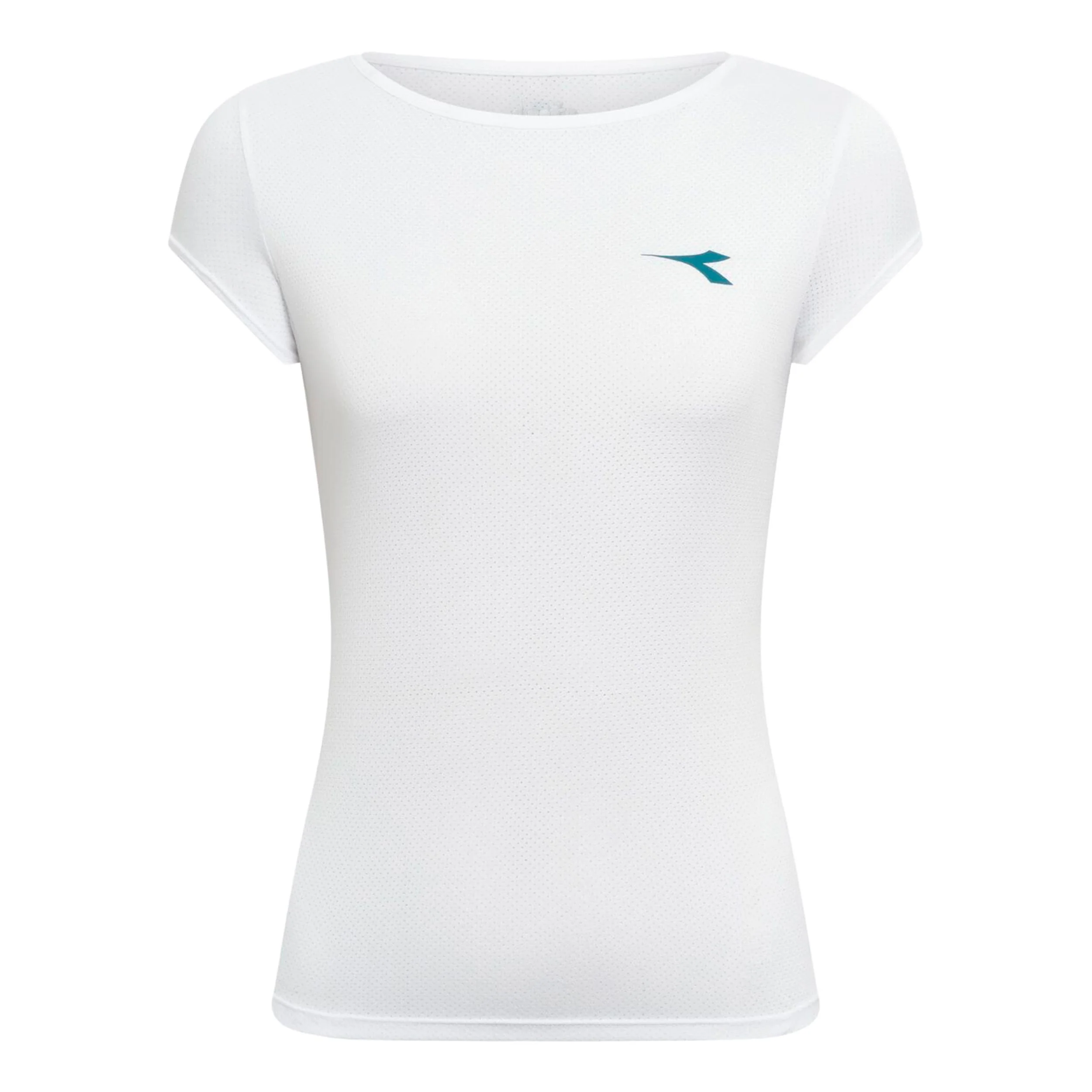 Court T-Shirt Damen-weiß