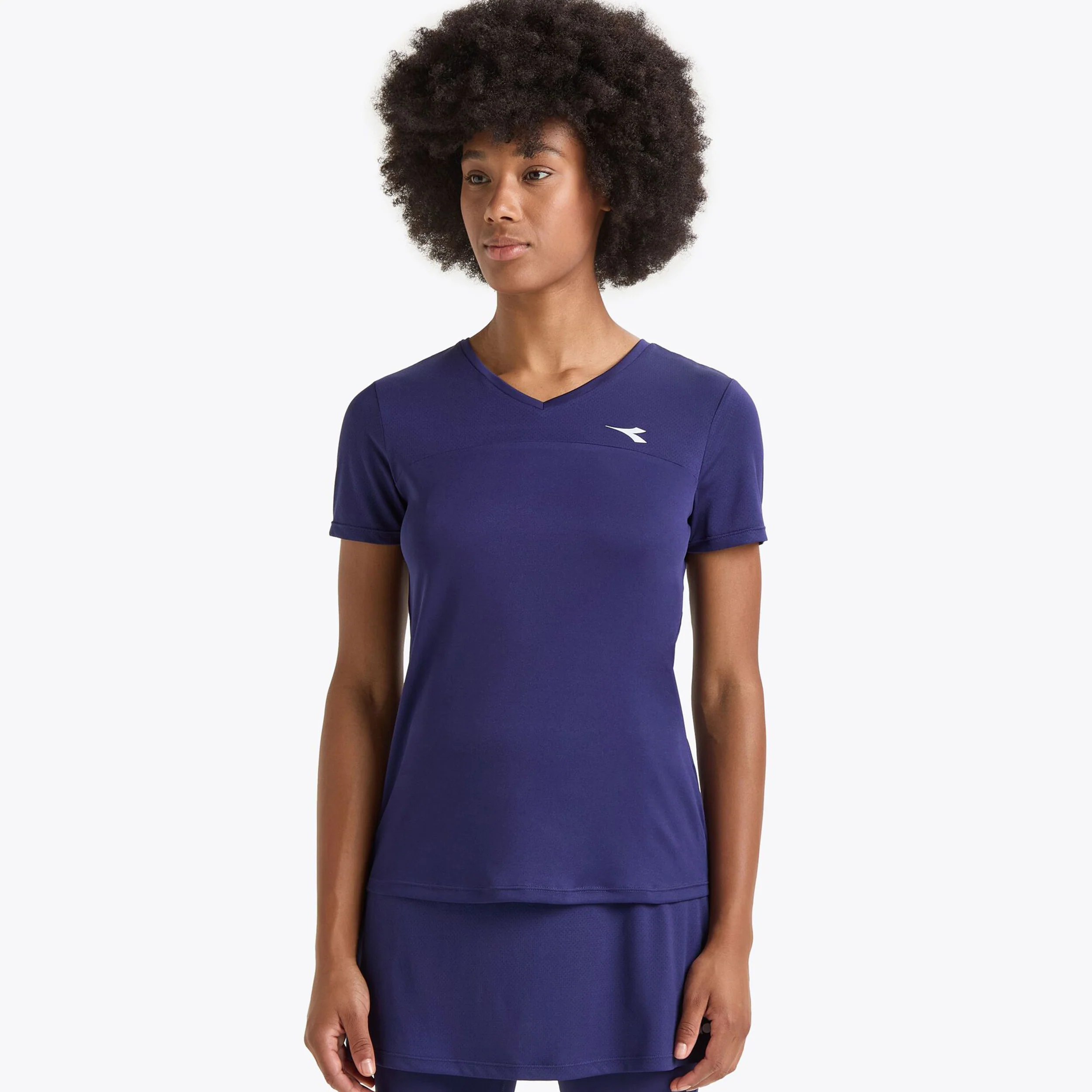 L. Short Sleeve T-Shirt Damen-Blau - Image 2