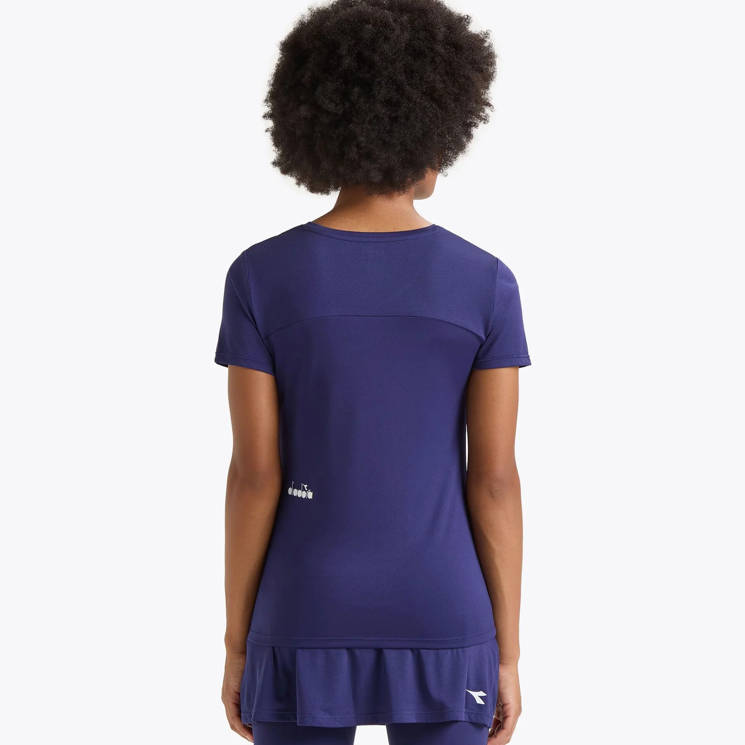 L. Short Sleeve T-Shirt Damen-Blau - Image 3