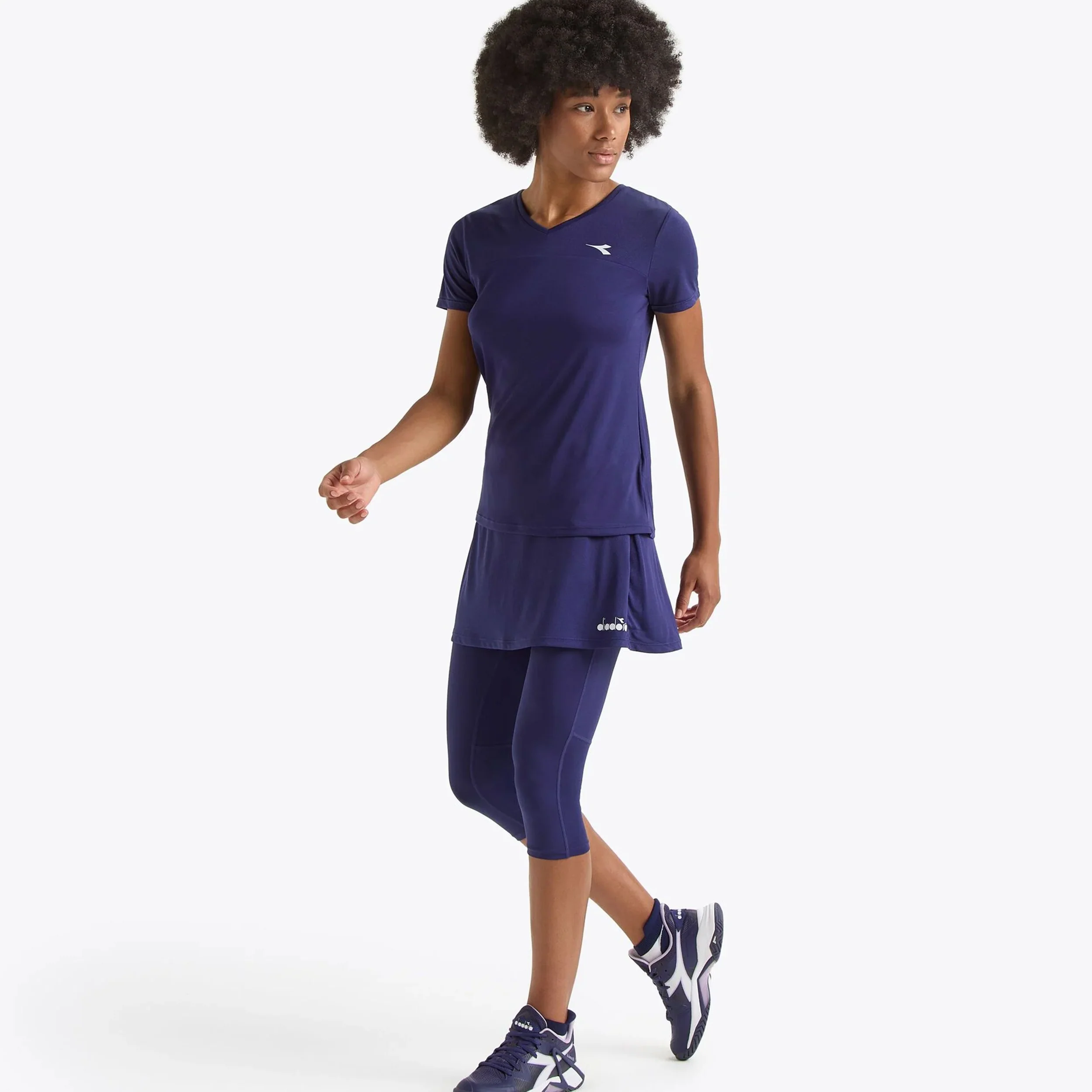 L. Short Sleeve T-Shirt Damen-Blau - Image 4