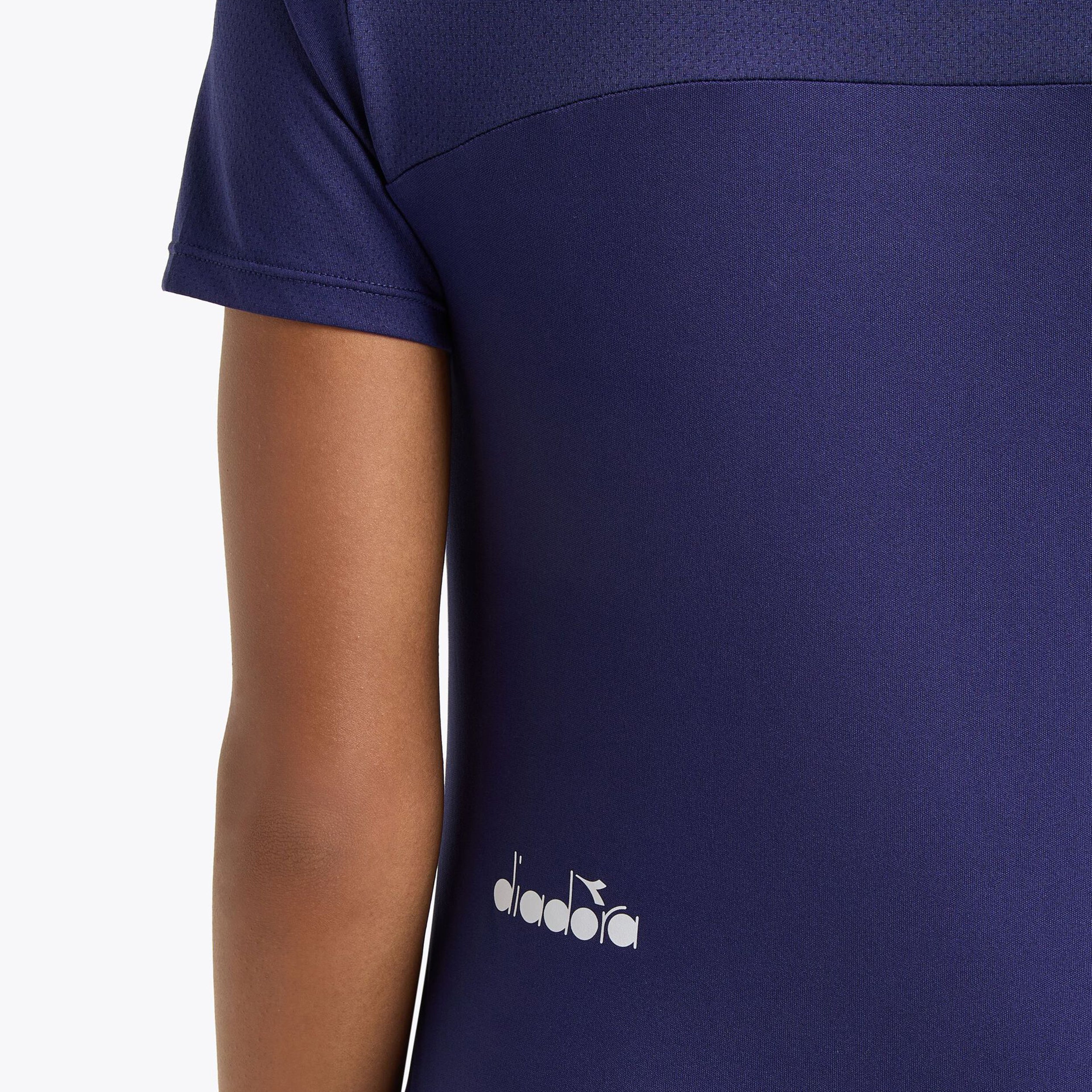 L. Short Sleeve T-Shirt Damen-Blau - Image 5