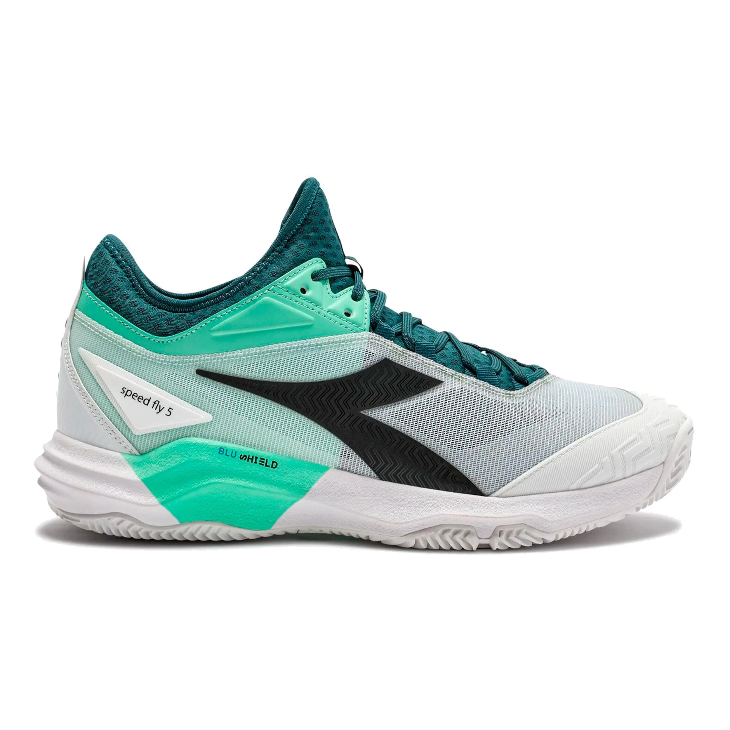 Speed Blushield Fly 5 Sandplatzschuh Herren-petrol, schwarz
