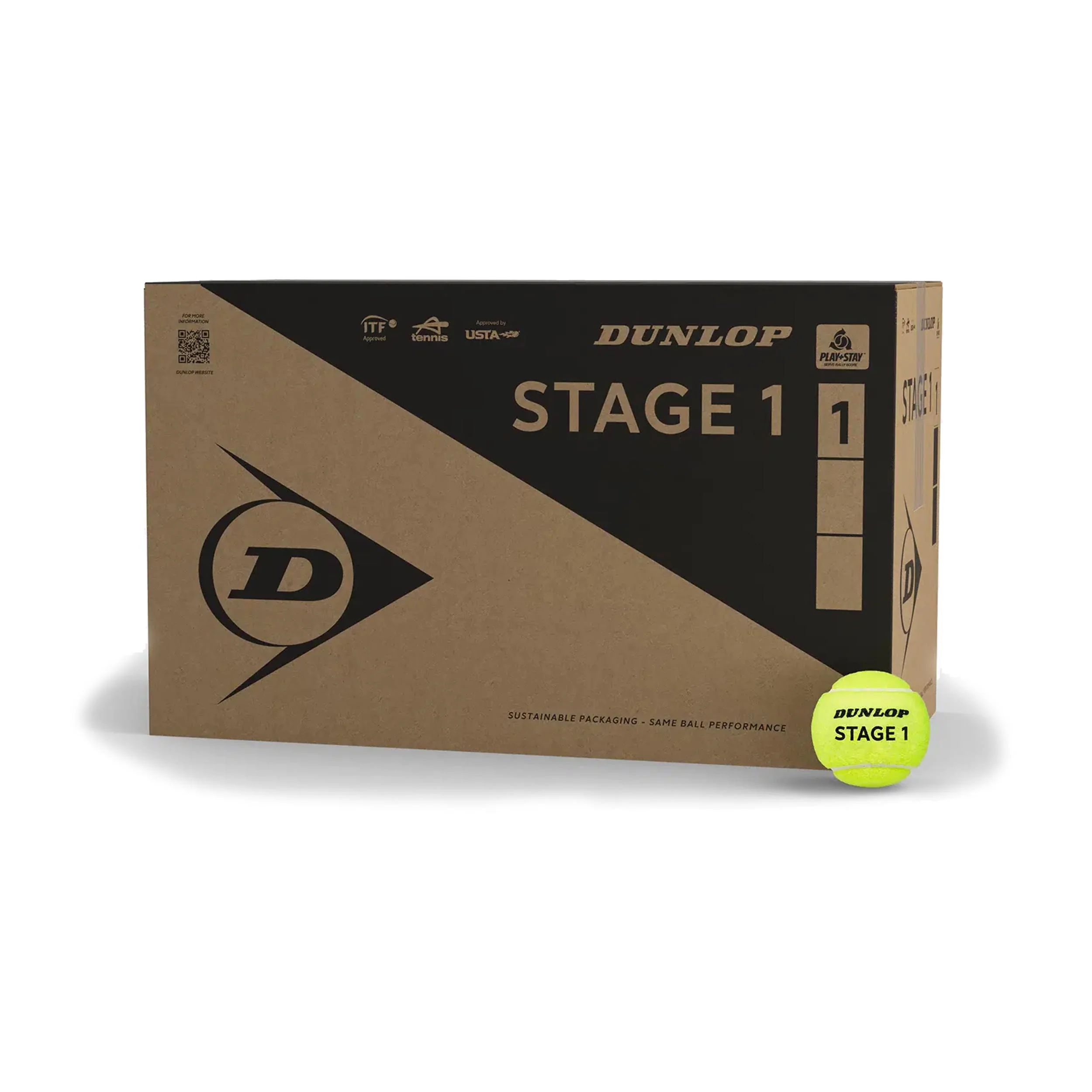 Stage 1 Green Play and Stay Ball 18x 4er Dose -gelb