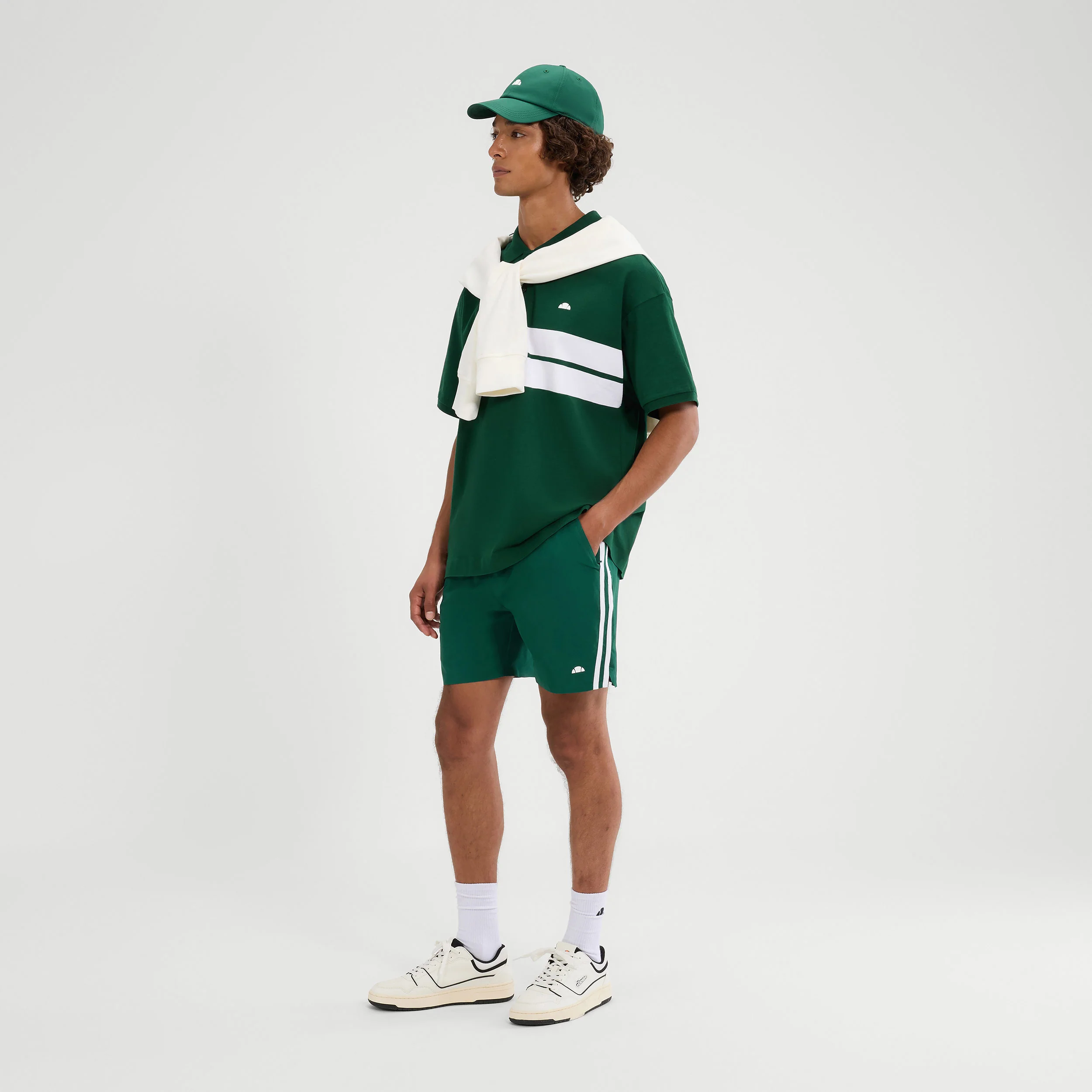 Dremonte Shorts Herren - dunkelgrün, weiß - Image 3
