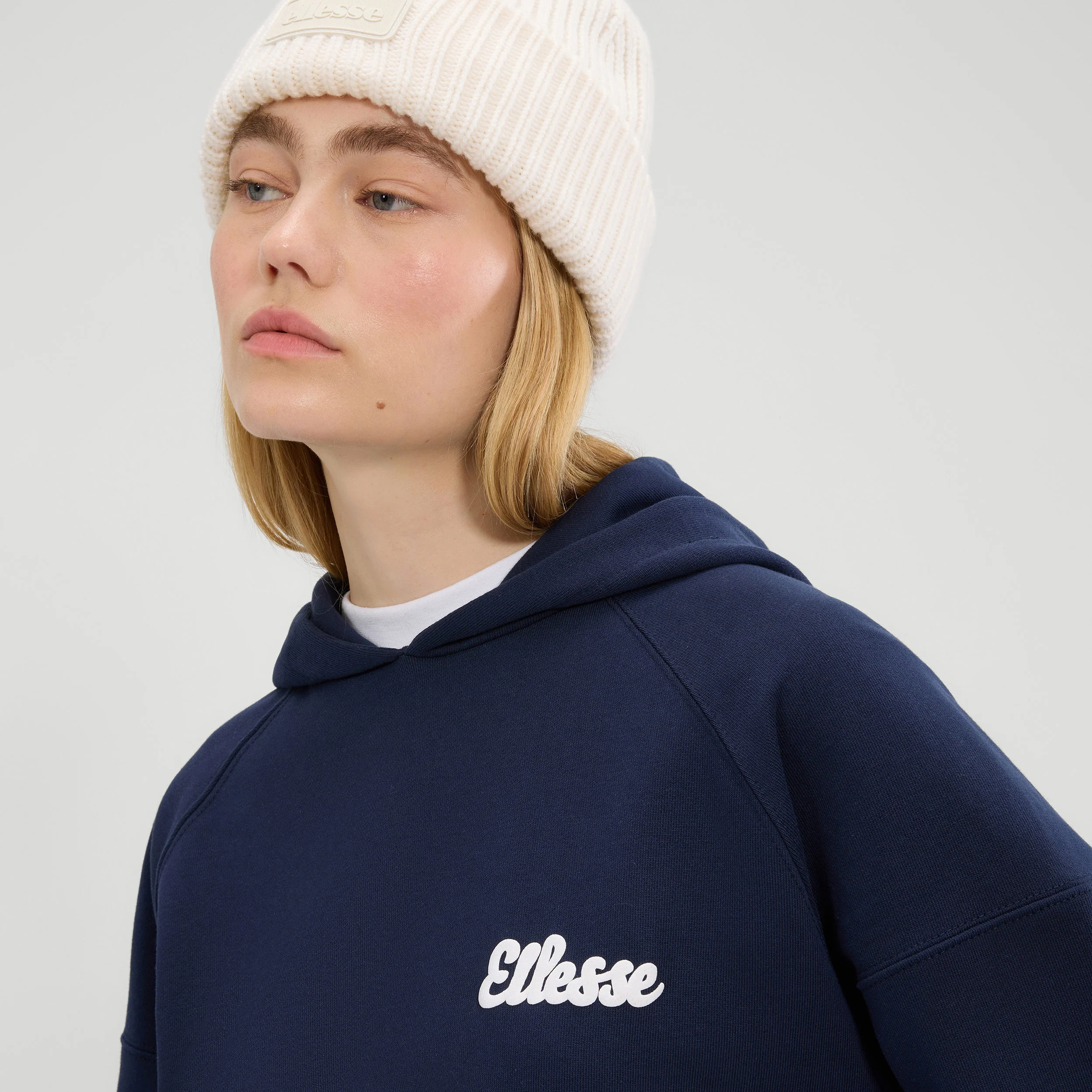 Il Tiro Hoody Damen-Dunkelblau,Weiß - Image 3