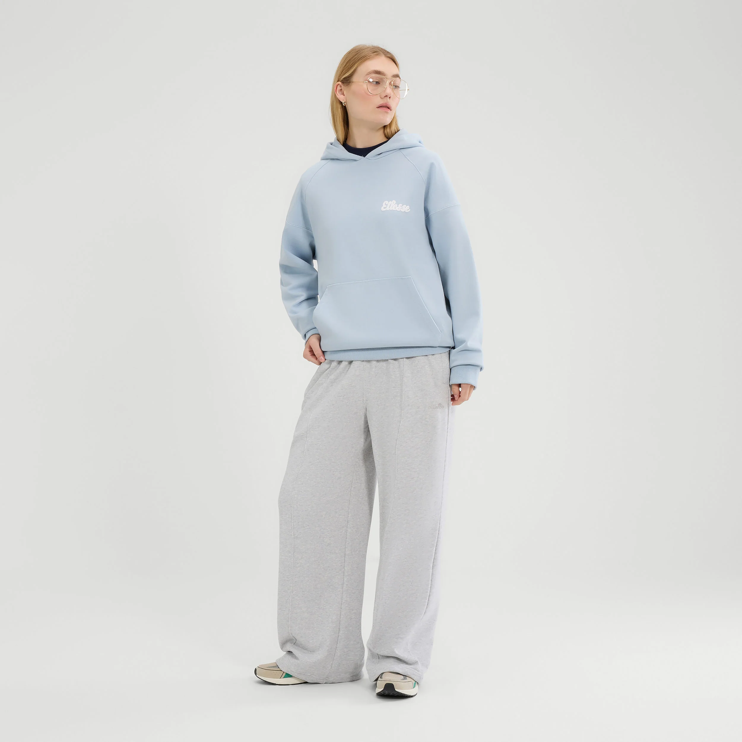 Il Tiro Hoody Damen-Hellblau,Weiß - Image 4