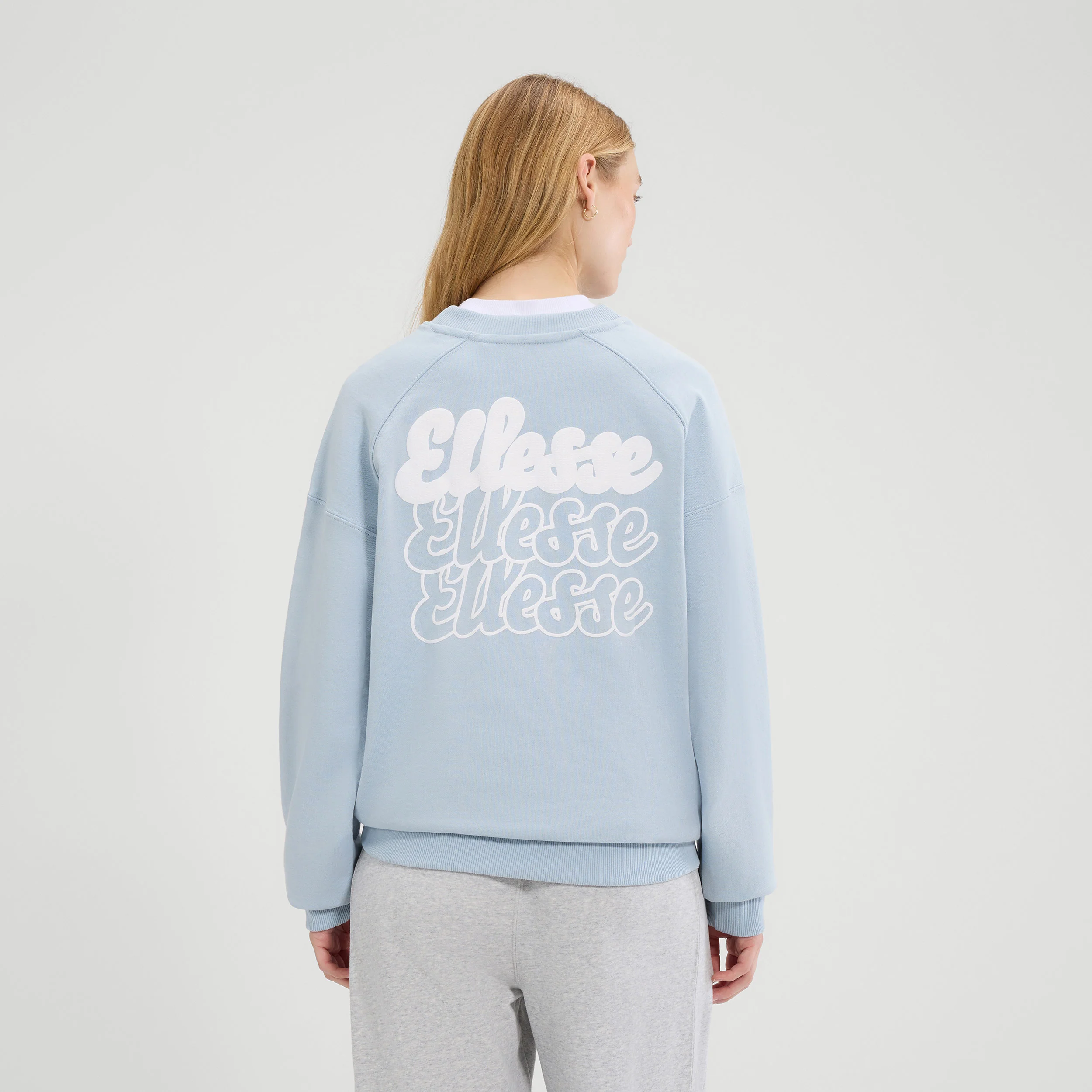 Lo Sbuffo Sweatshirt Damen-Hellblau,Weiß - Image 2
