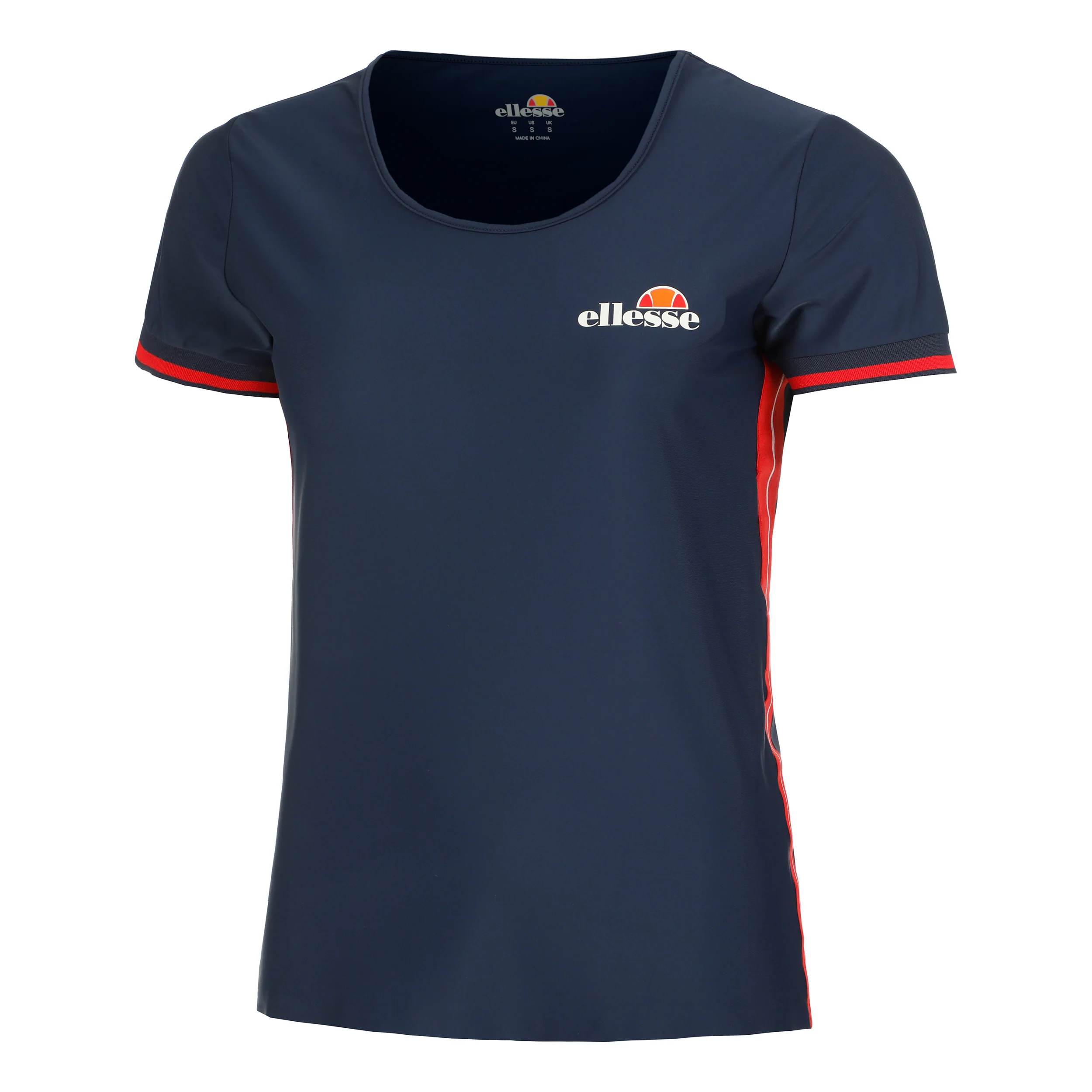 Pierce T-Shirt Damen-Dunkelblau,Rot