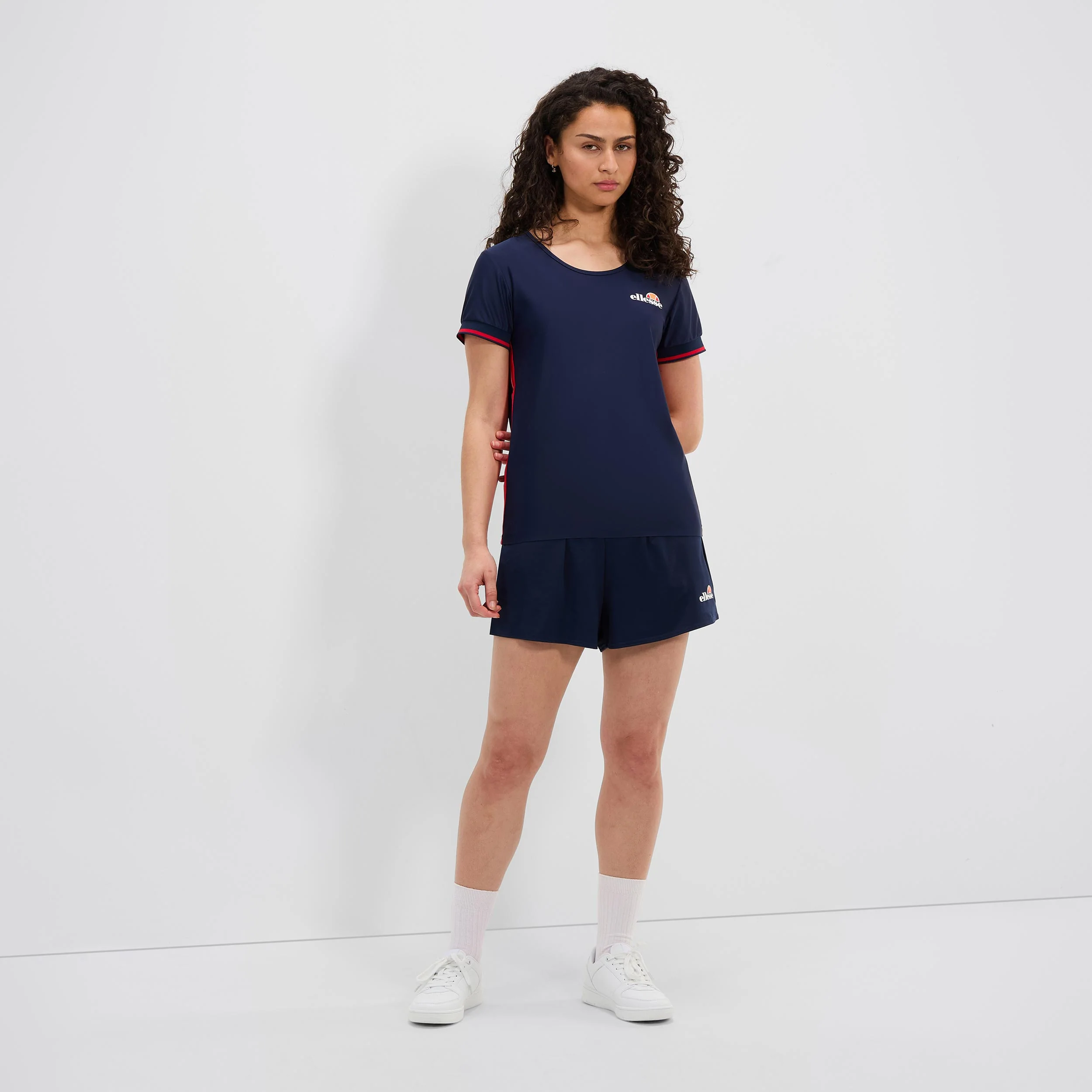 Pierce T-Shirt Damen-Dunkelblau,Rot - Image 6