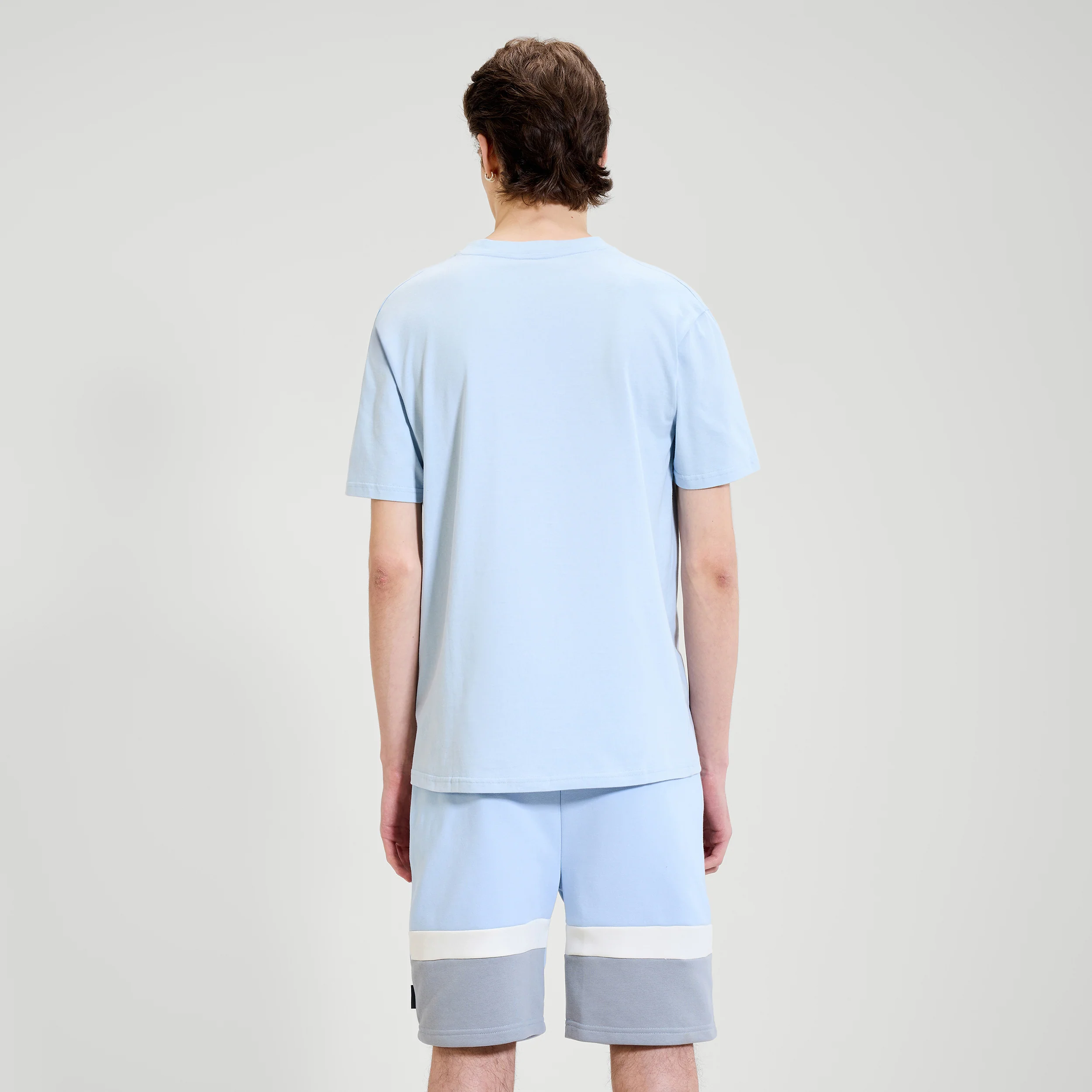 Quesco T-Shirt Herren-Hellblau - Image 2