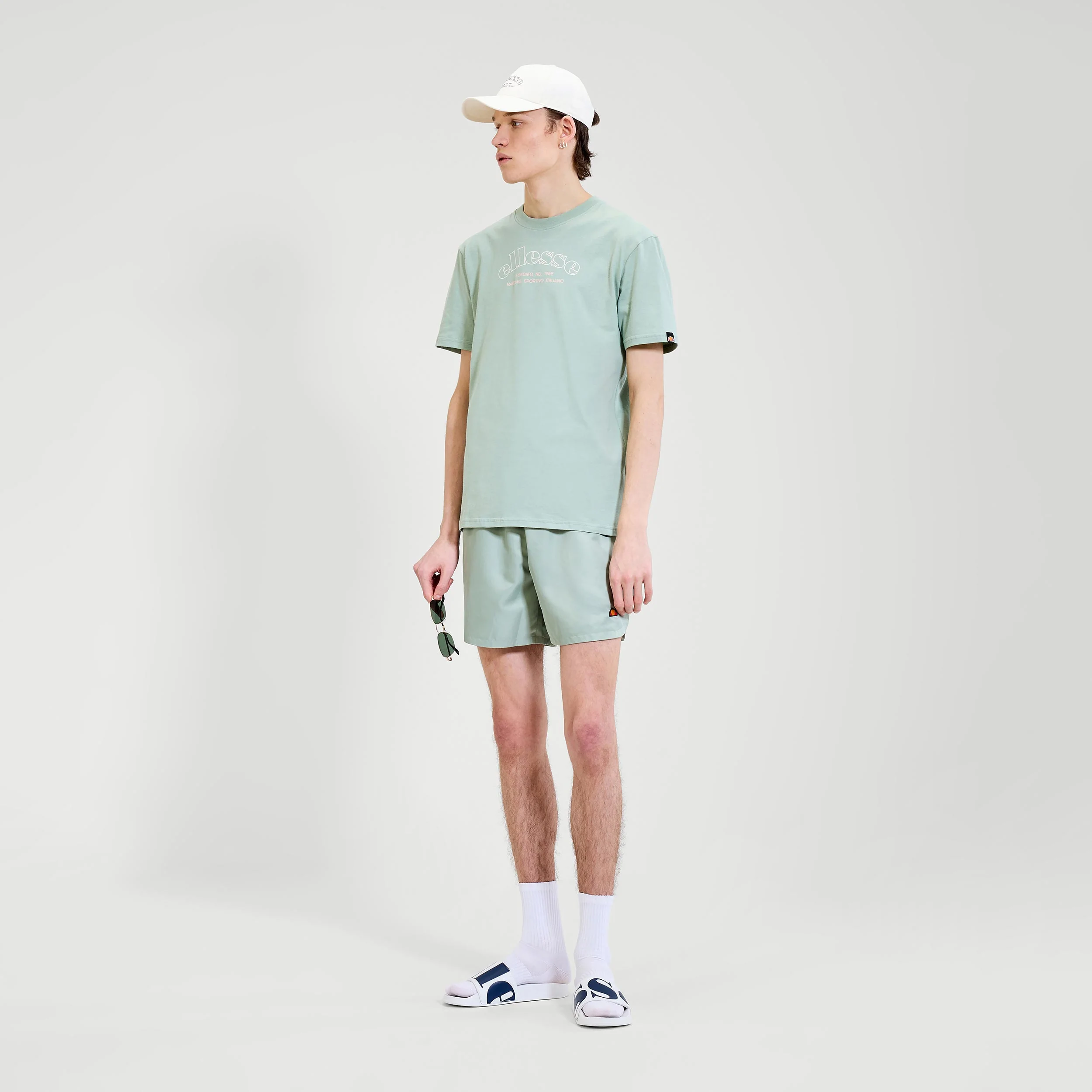 Quesco T-Shirt Herren-Salbei - Image 4