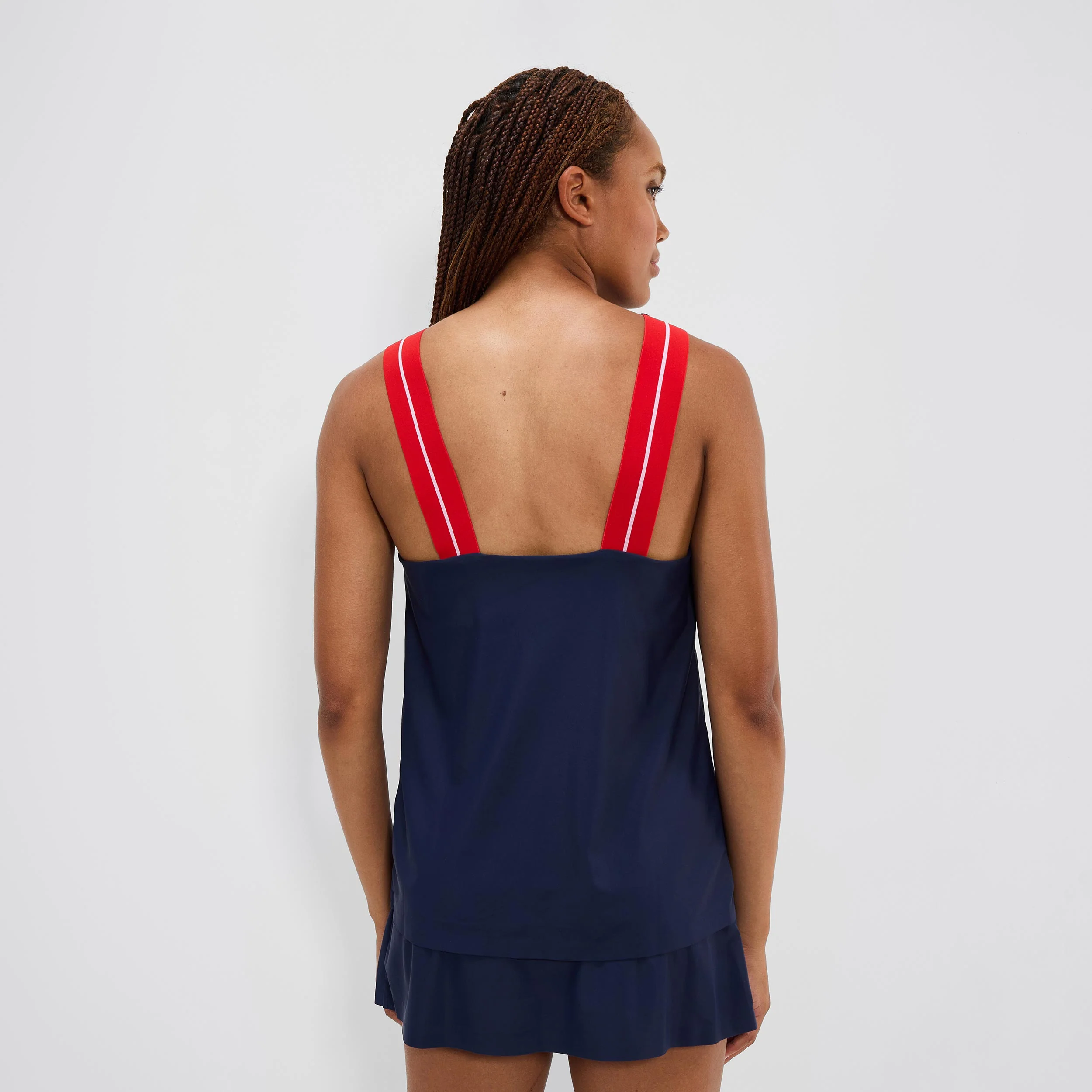 Quincy Tank-Top Damen-Dunkelblau,Rot - Image 5