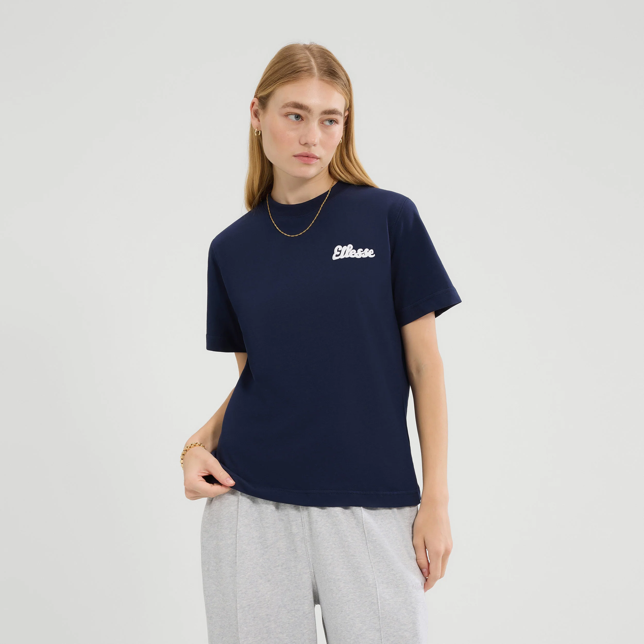 Soffio T-Shirt Damen-Dunkelblau,Weiß