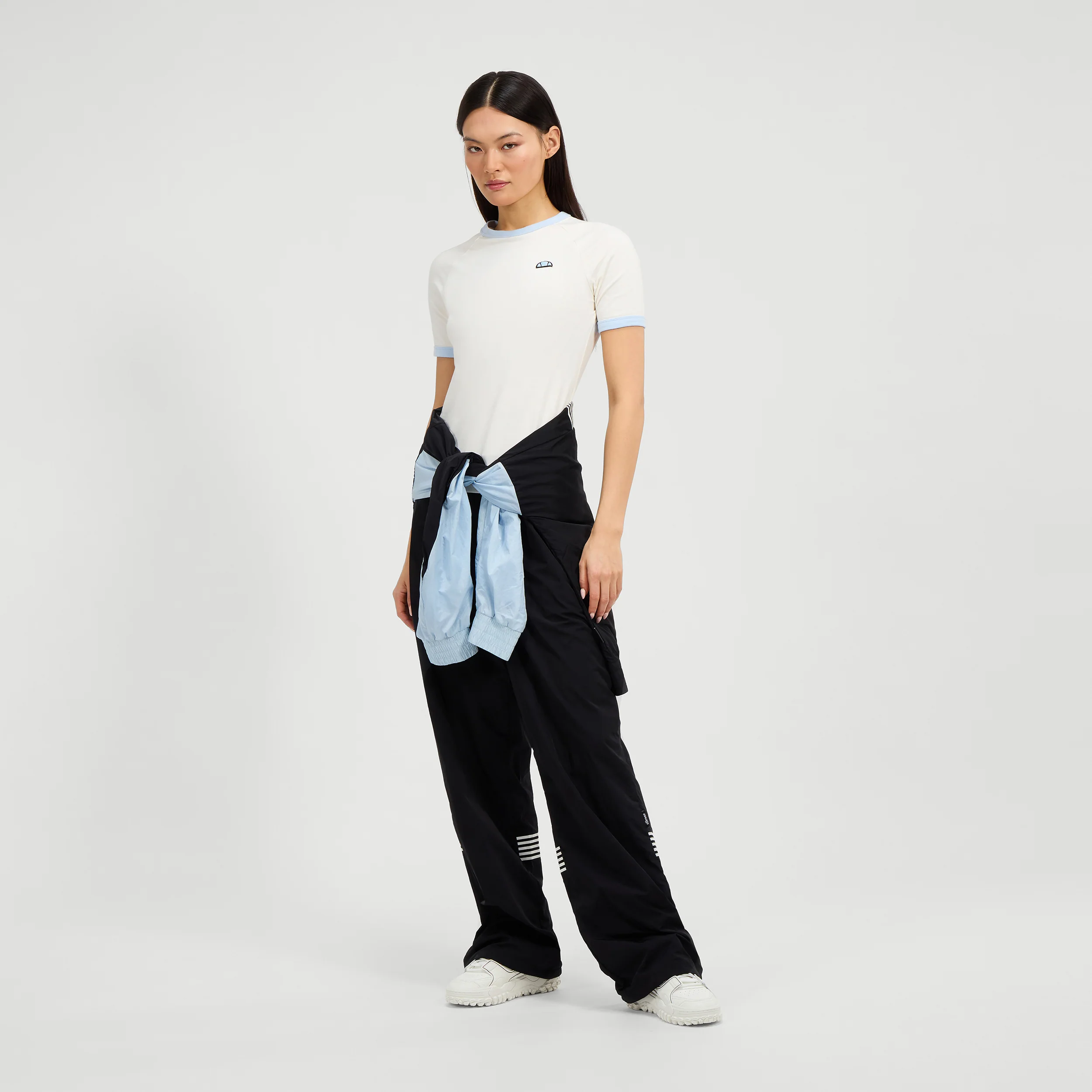 Teriasca T-Shirt Damen-Creme,Hellblau - Image 6