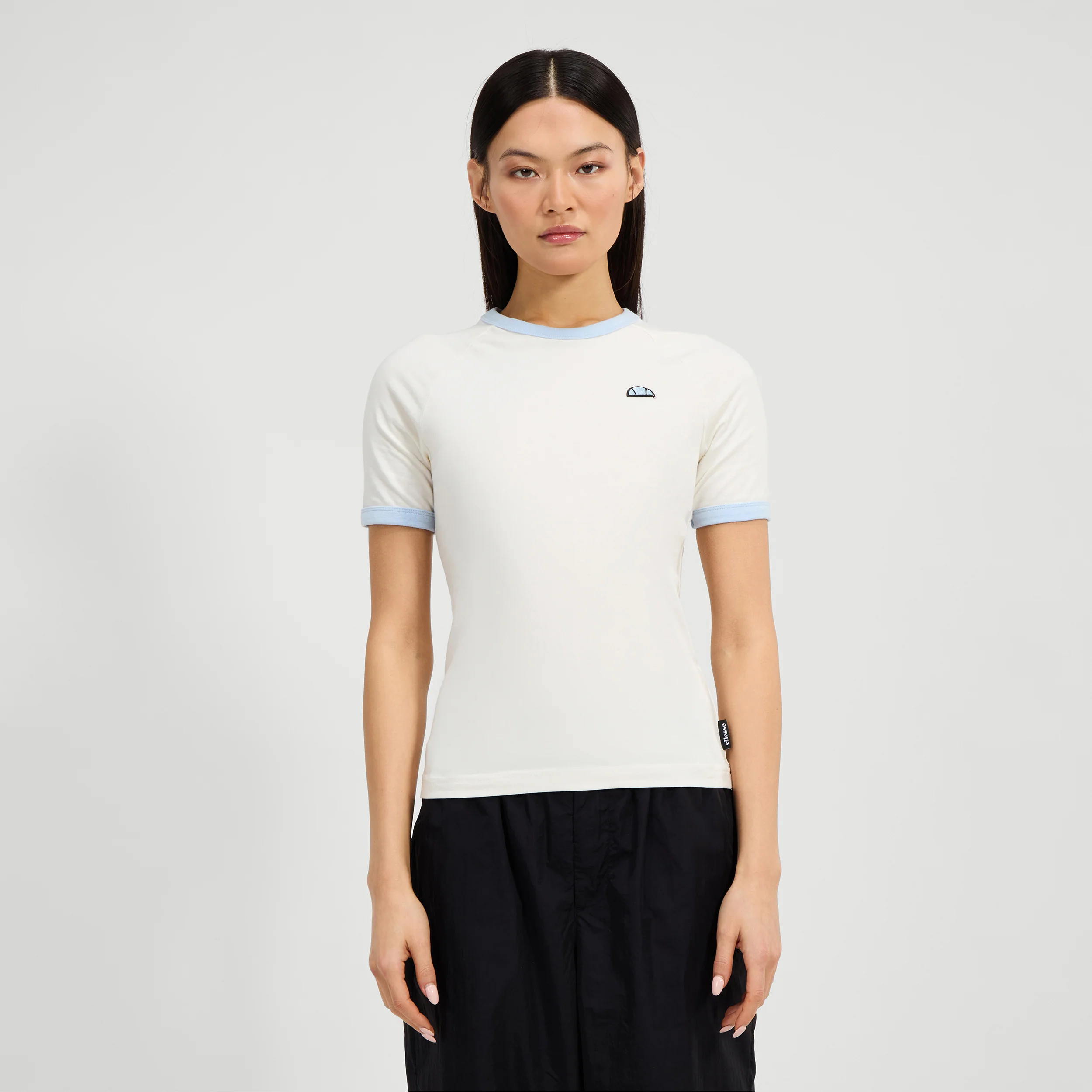 Teriasca T-Shirt Damen-Creme,Hellblau - Image 7
