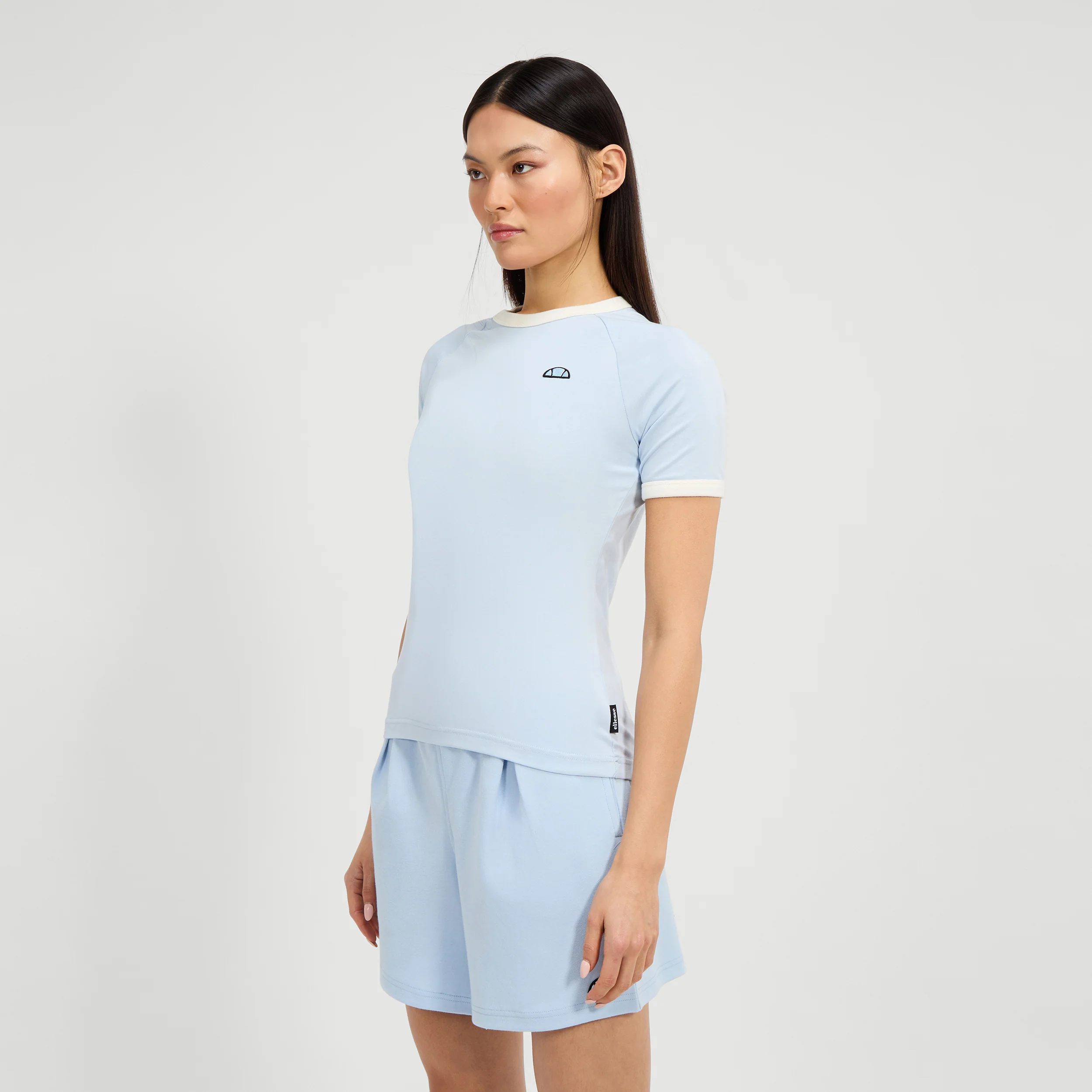 Teriasca T-Shirt Damen-Hellblau,Creme - Image 10