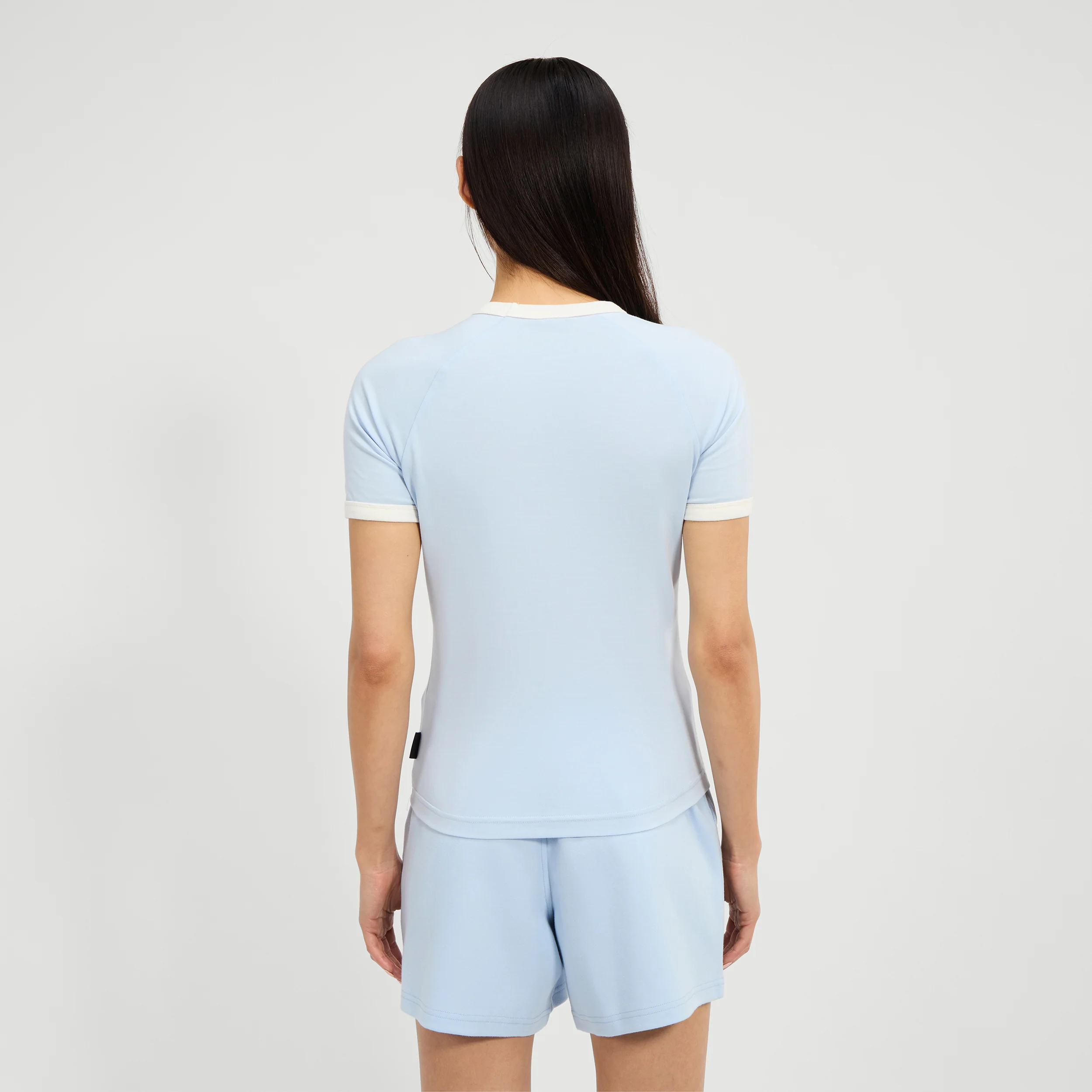 Teriasca T-Shirt Damen-Hellblau,Creme - Image 8
