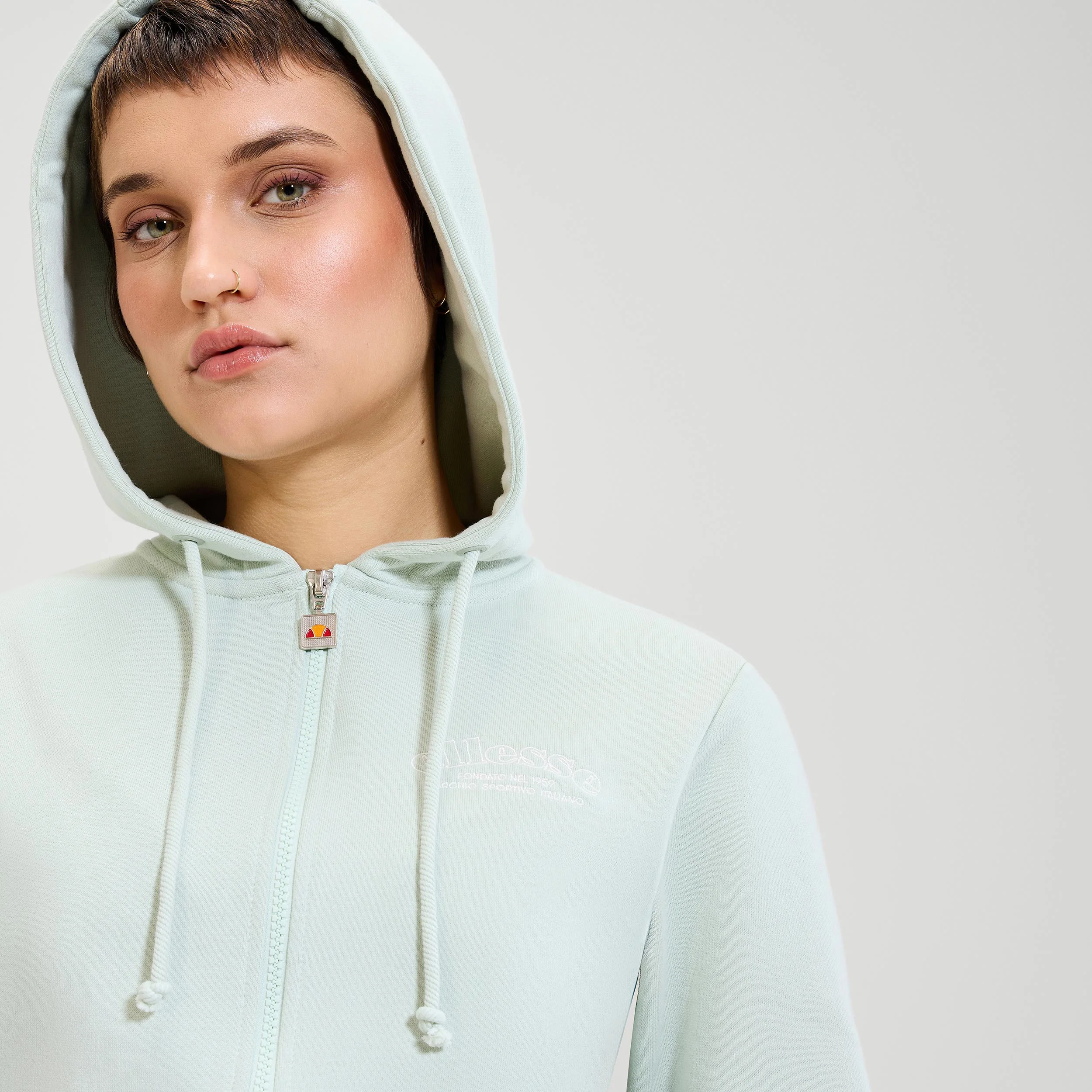 Zermatt Full Zip Sweatjacke Damen-Salbei - Image 3