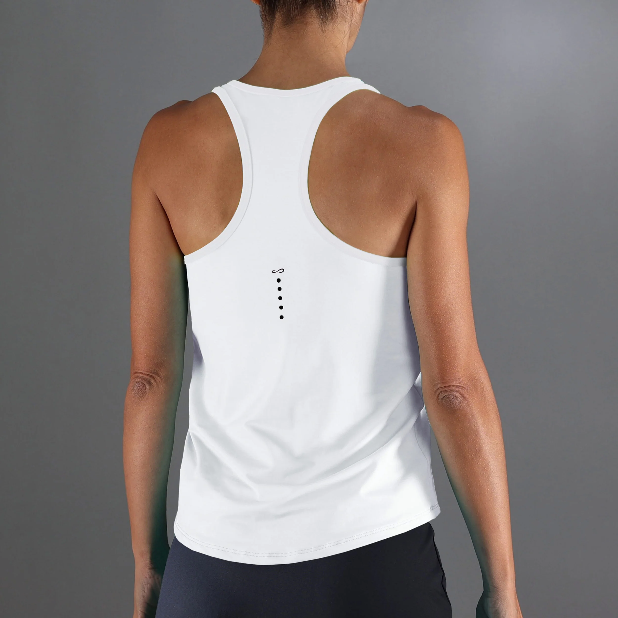 Cercle Tank-Top Damen-Weiß - Image 2