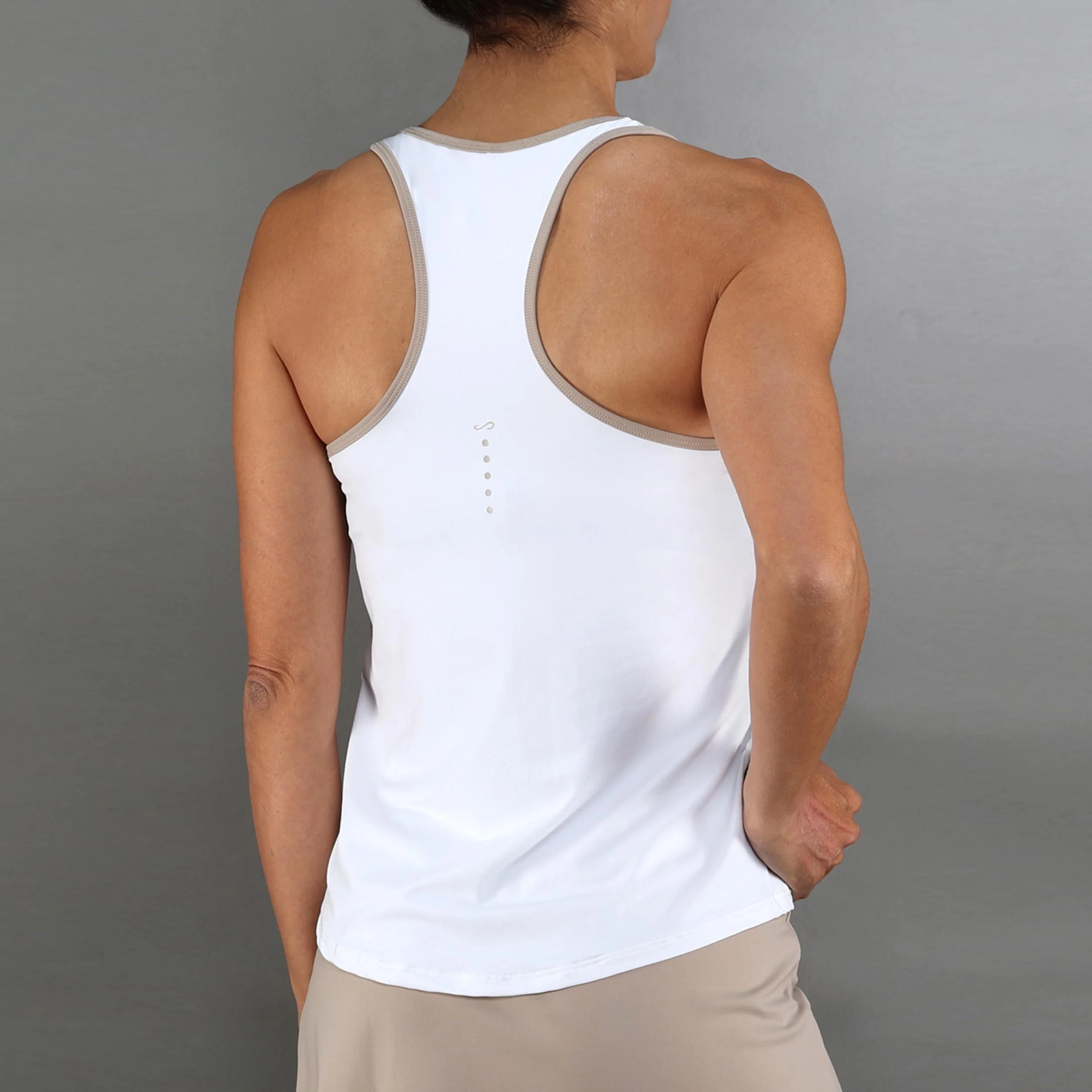 Cercle Tank-Top Damen-weiß, beige - Image 2