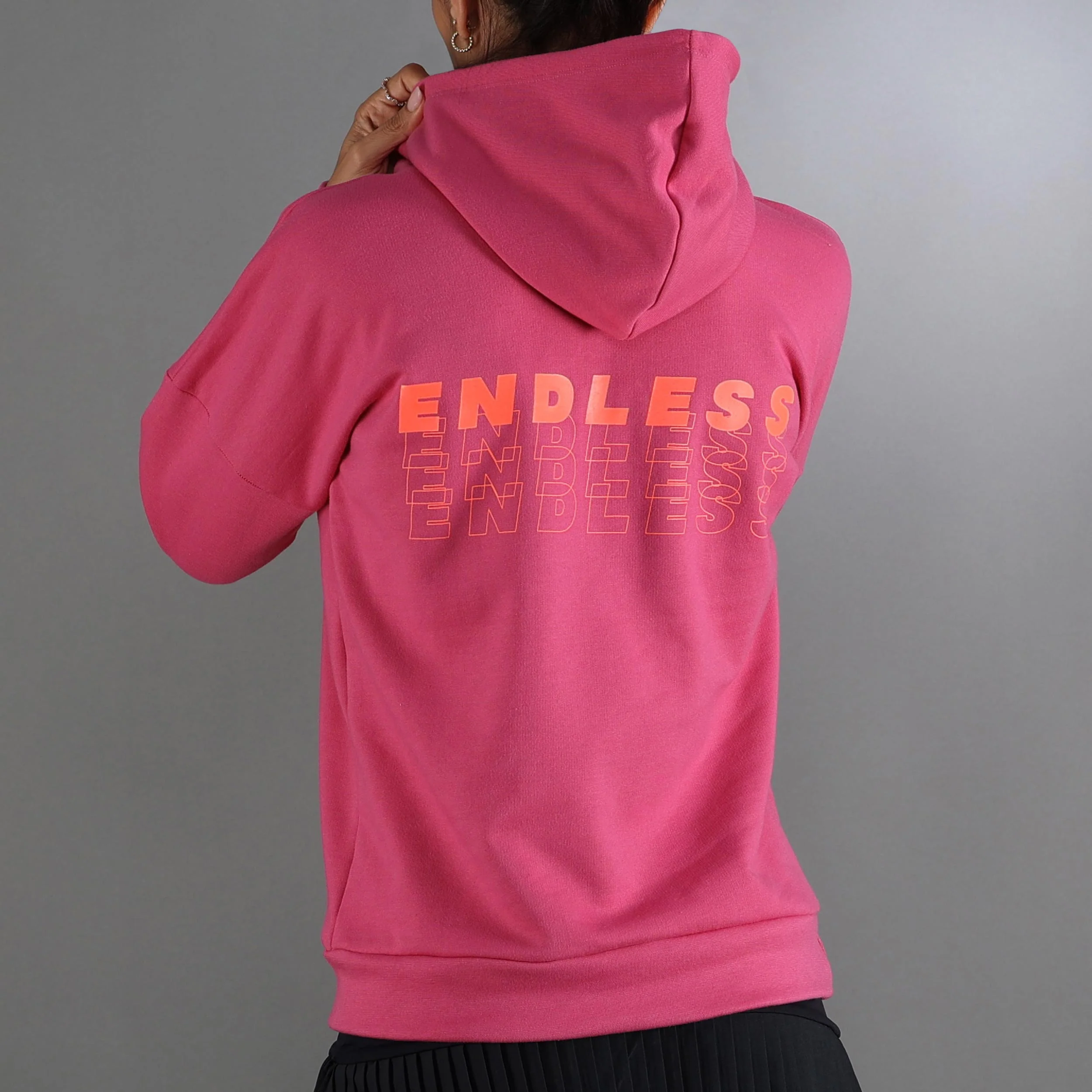 Hollow Hoody Damen-Pink - Image 4