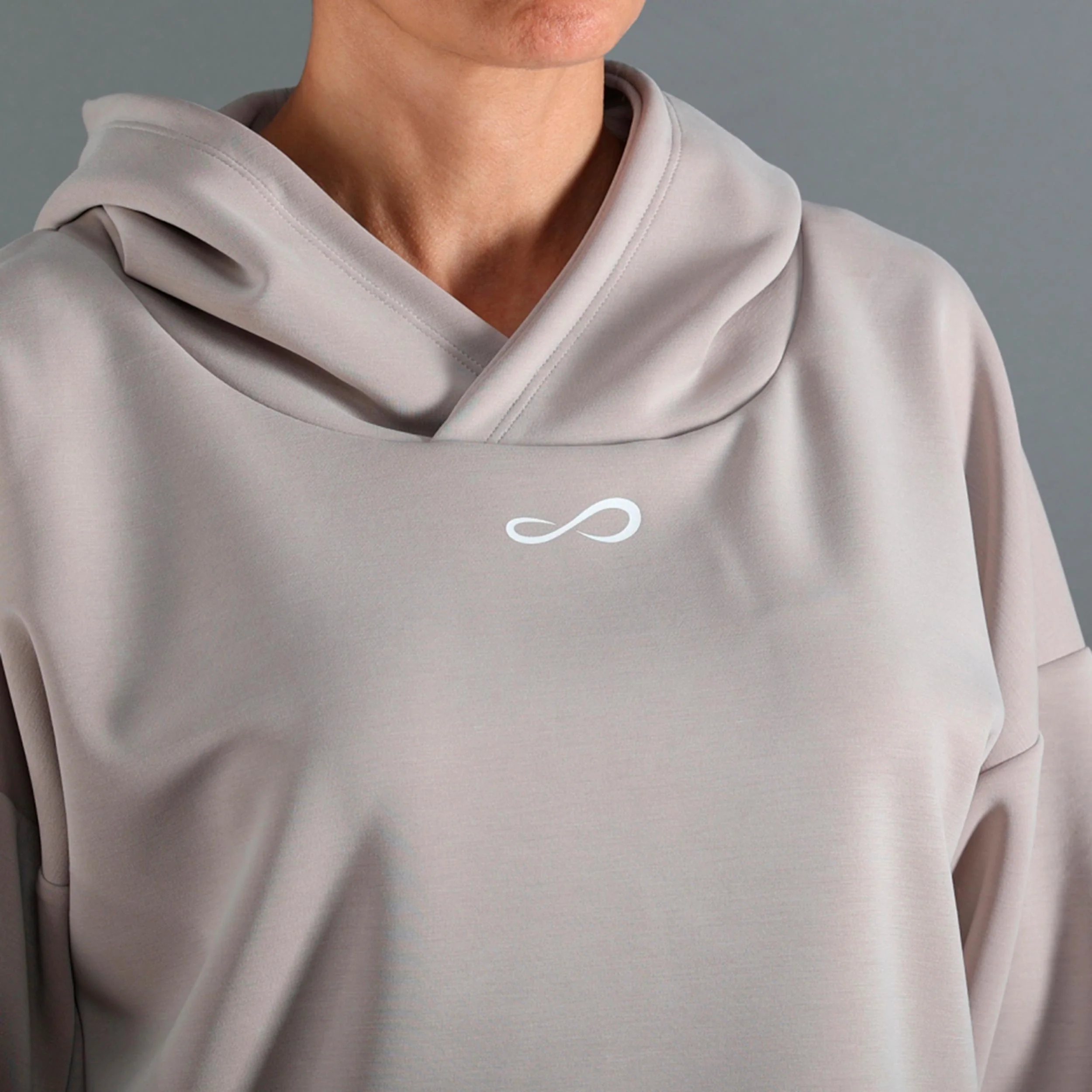 Hypersoft Hoody Damen-beige - Image 5