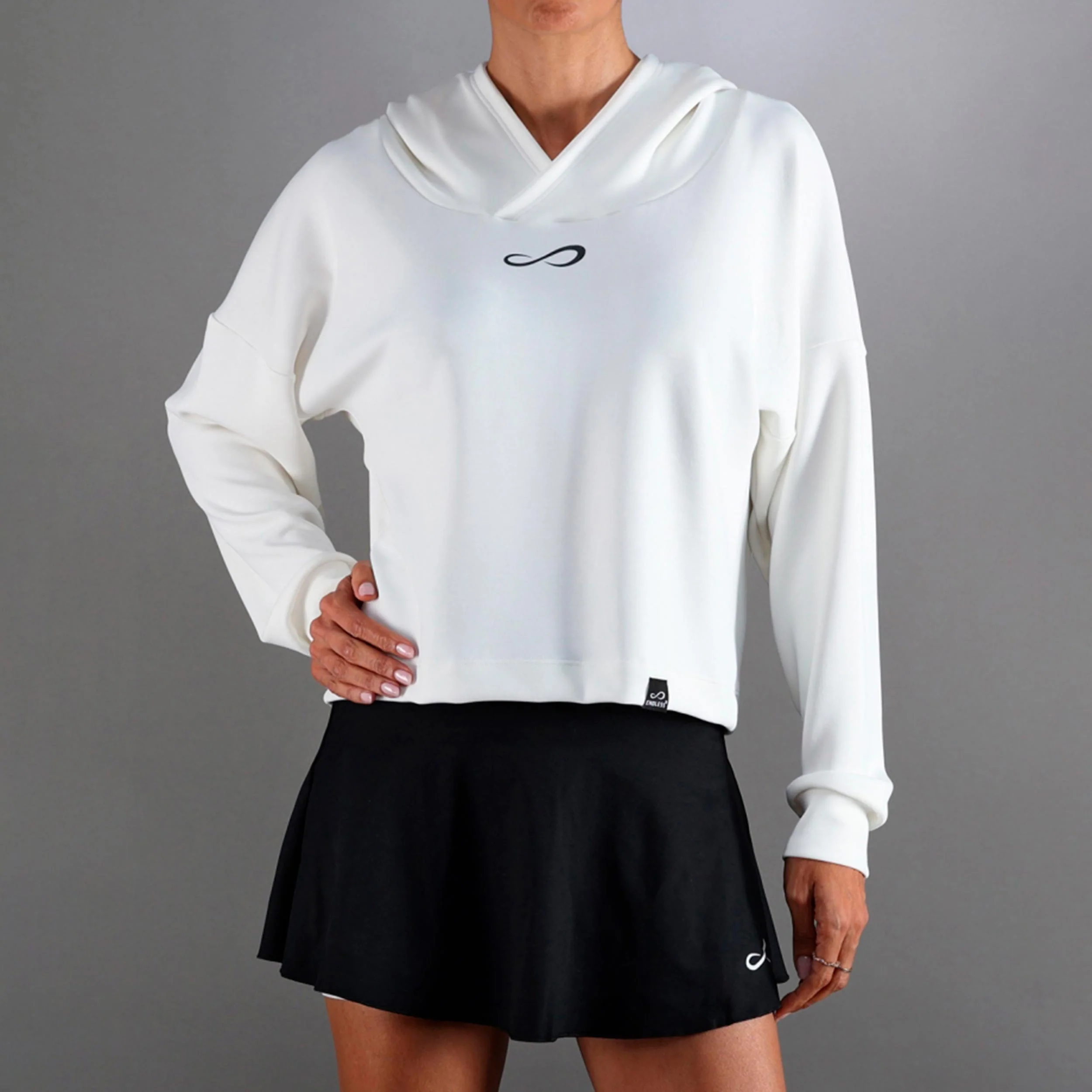 Hypersoft Hoody Damen-weiß - Image 3