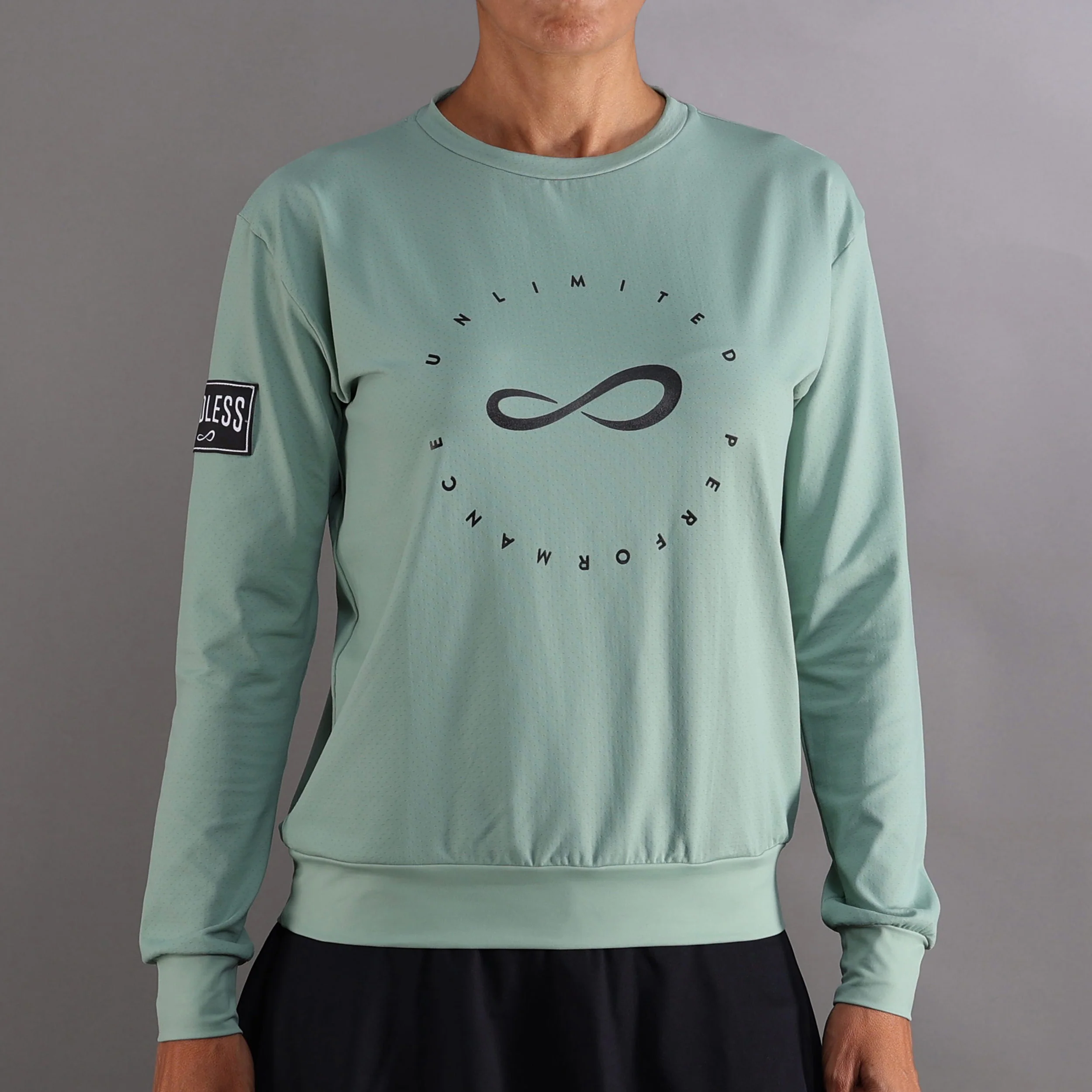 Inner Tech Sweatshirt Damen-Grün,Dunkelblau
