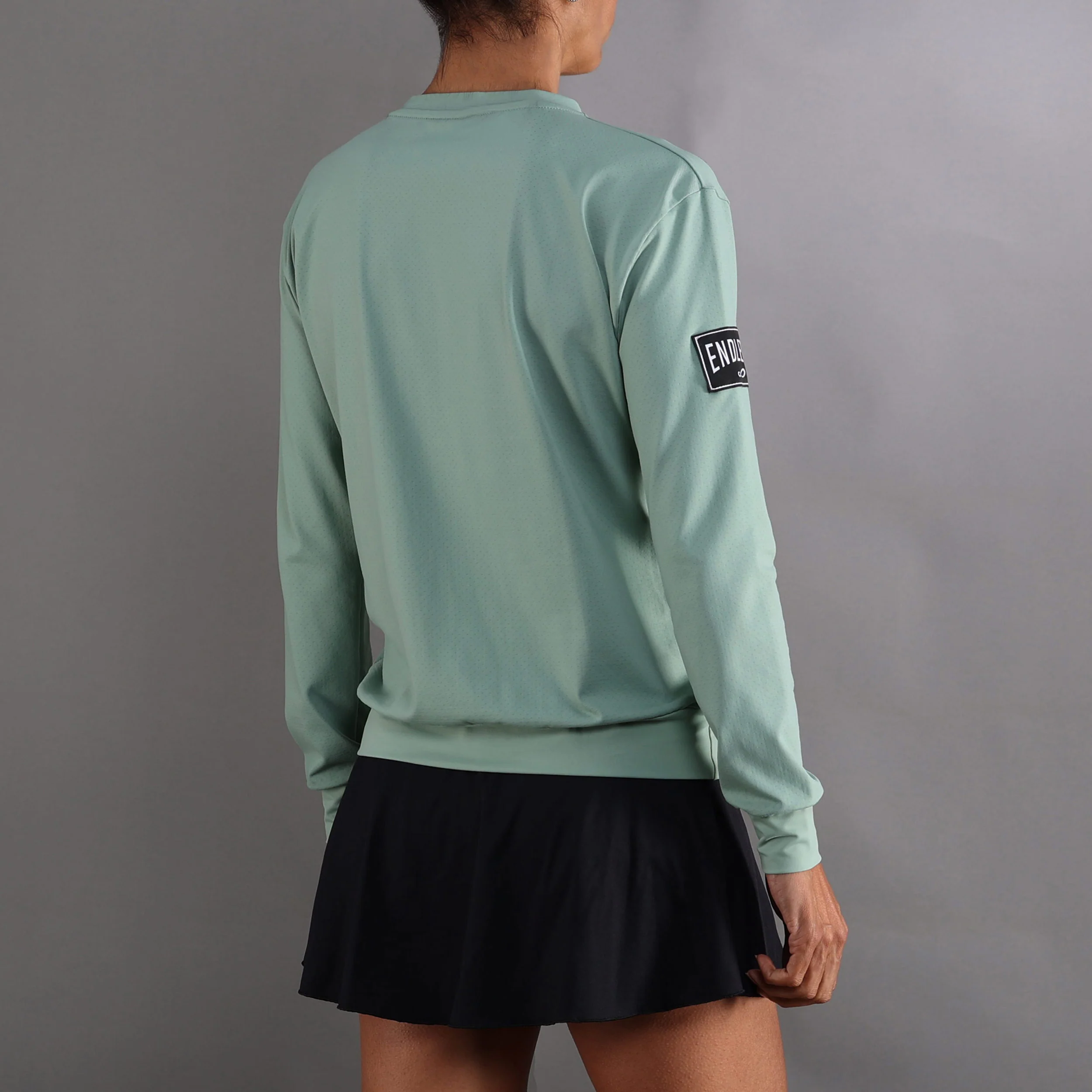 Inner Tech Sweatshirt Damen-Grün,Dunkelblau - Image 4