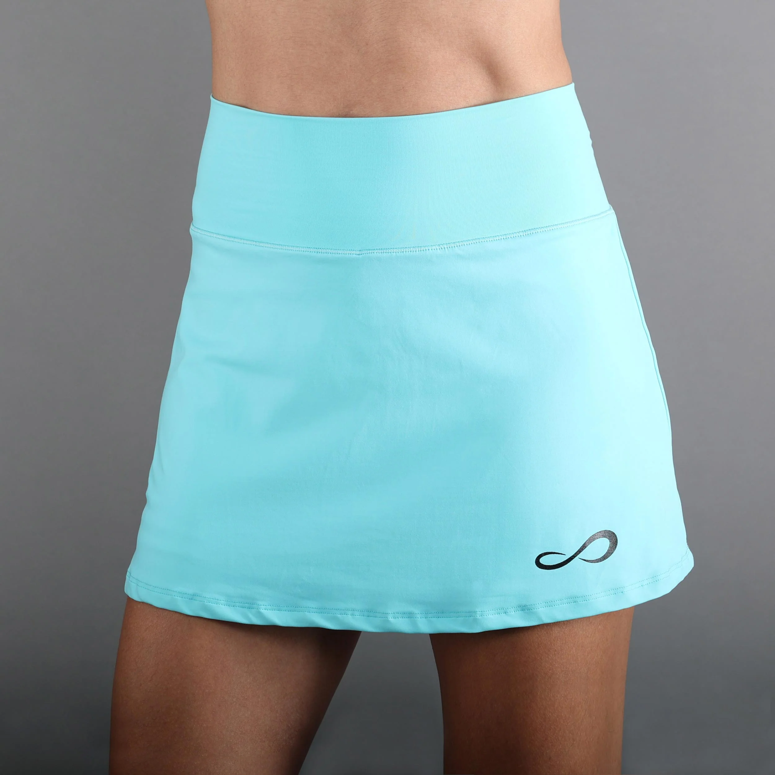Minimal High Waist Rock Damen-Blau - Image 4