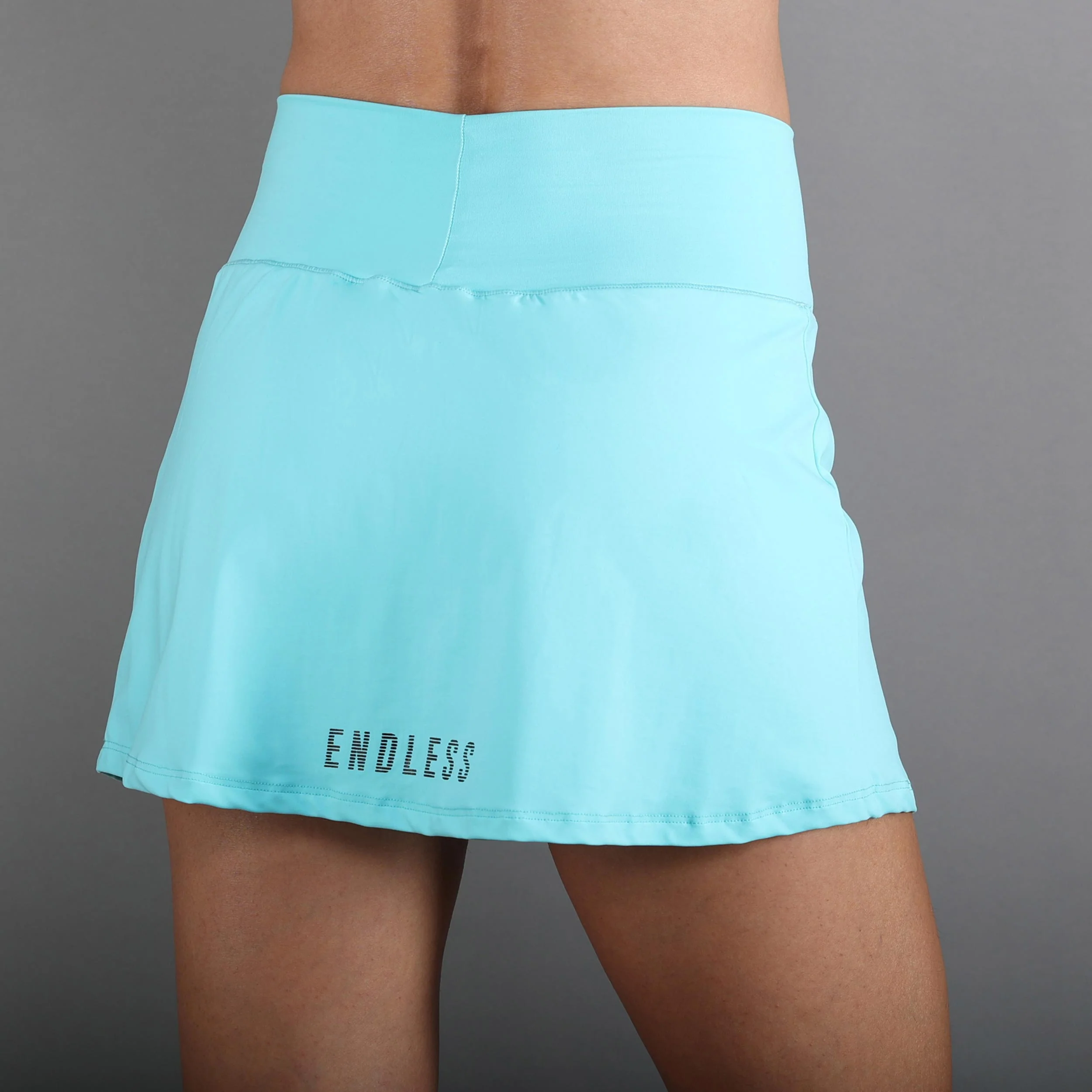 Minimal High Waist Rock Damen-Blau - Image 5