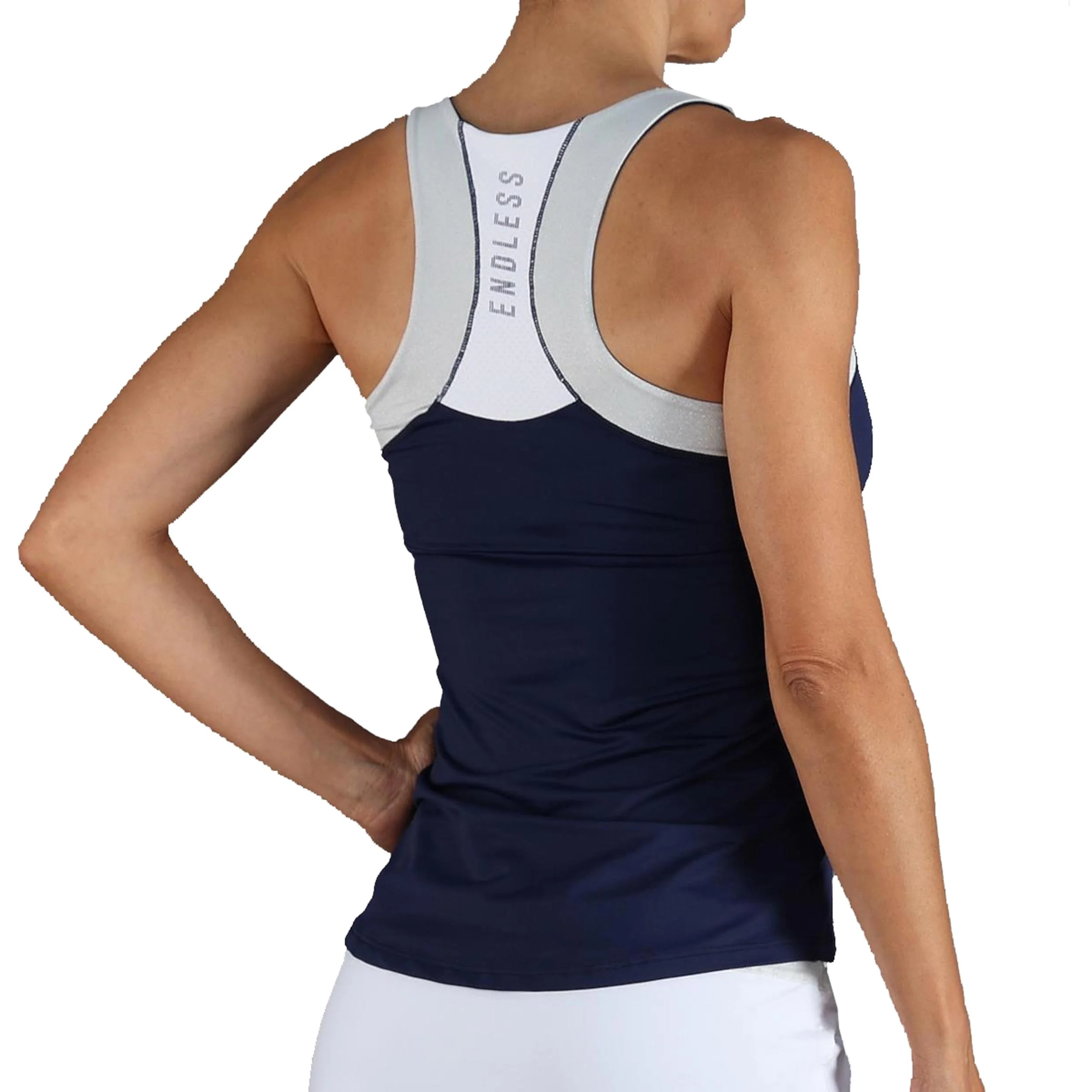 Race Tank-Top Damen-Dunkelblau - Image 2