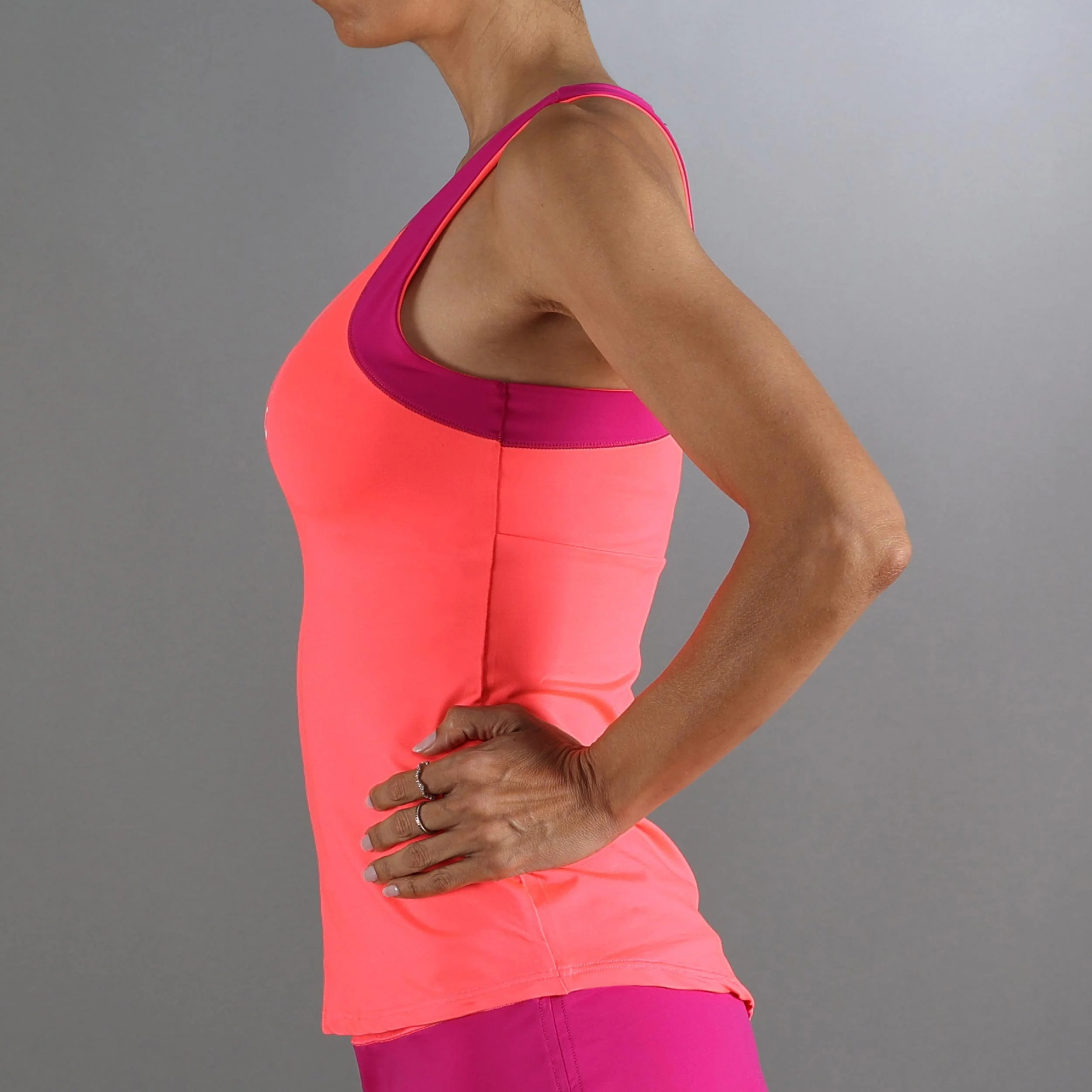 Race Tank-Top Damen-Koralle - Image 5