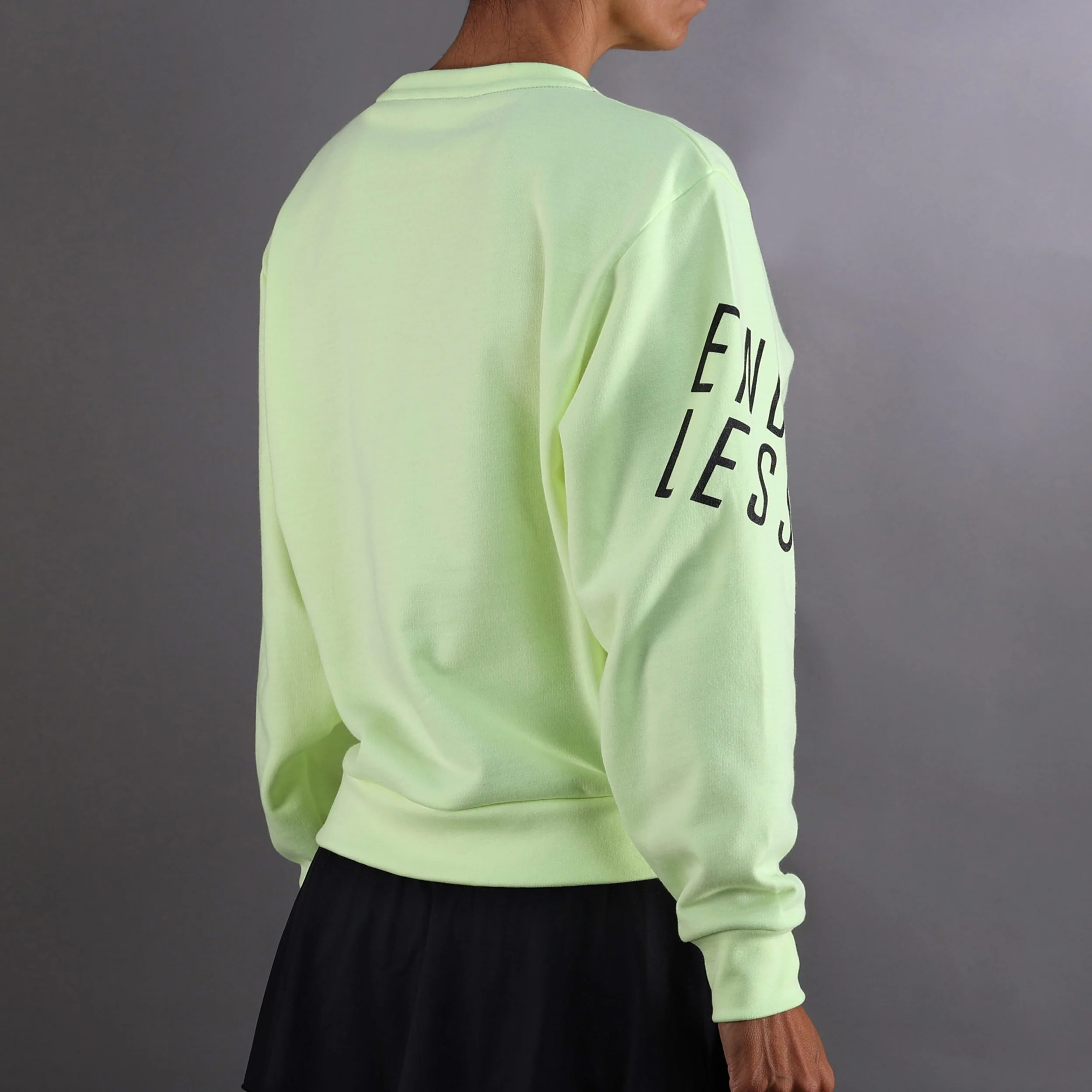 Swell Sweatshirt Damen-Neongelb,Dunkelblau - Image 4