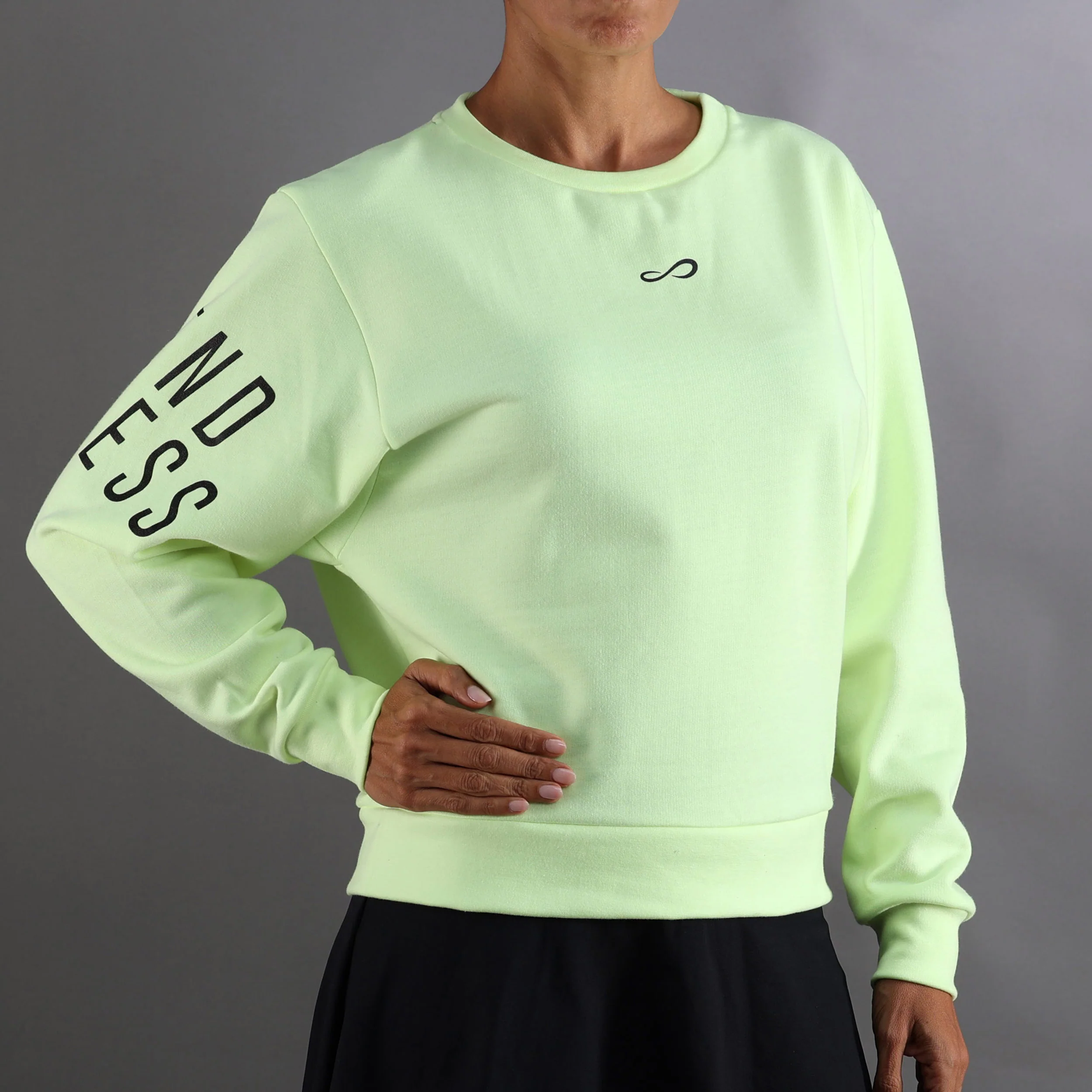 Swell Sweatshirt Damen-Neongelb,Dunkelblau - Image 5