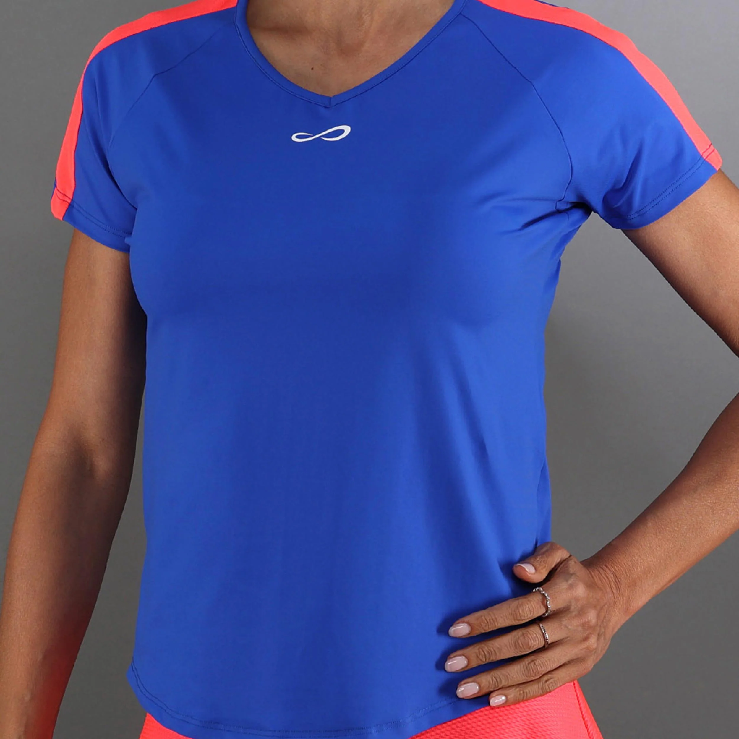 T-Shirt Damen-blau - Image 3