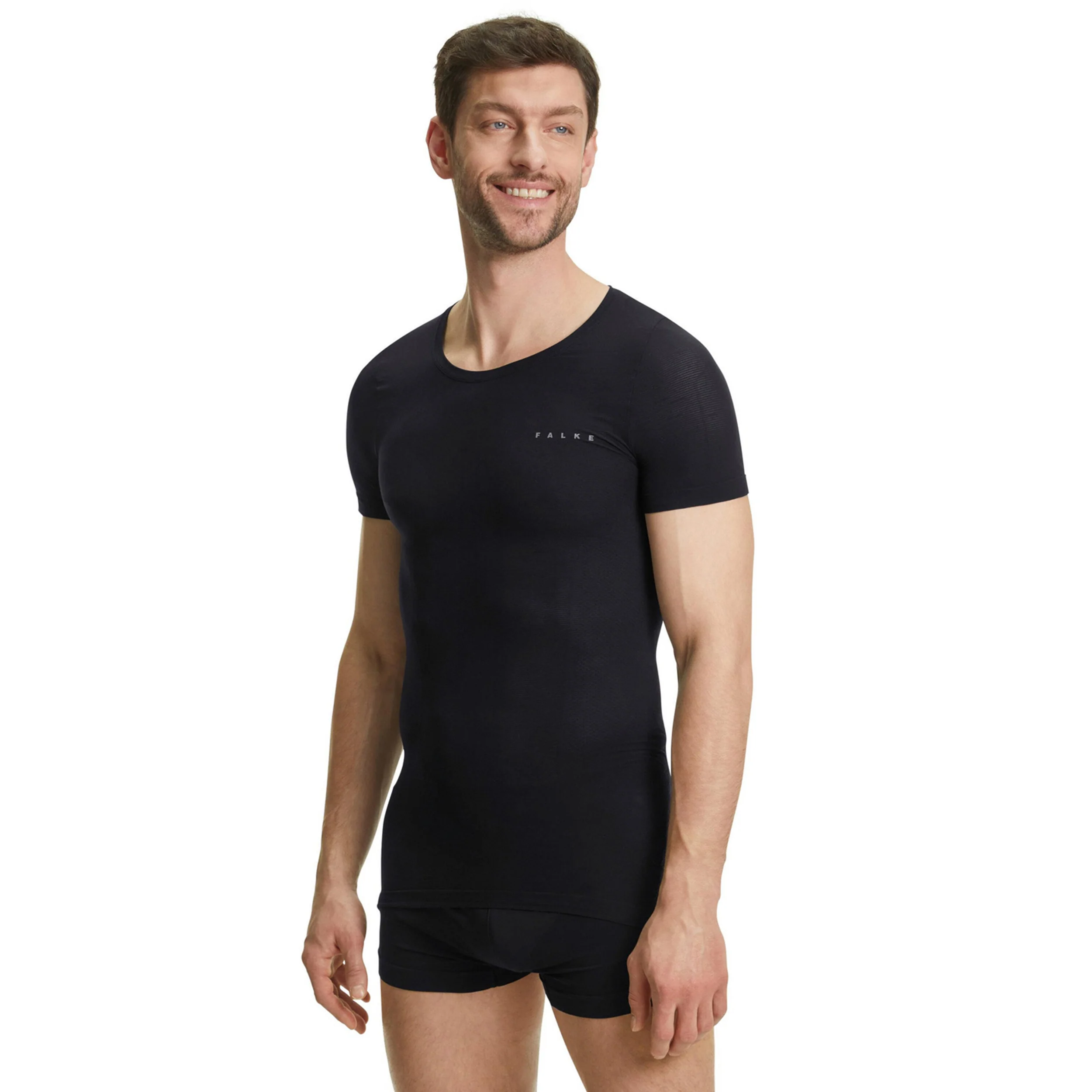 Regular Laufshirt Herren-Schwarz - Image 4